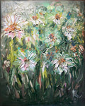 Daisies oil painting