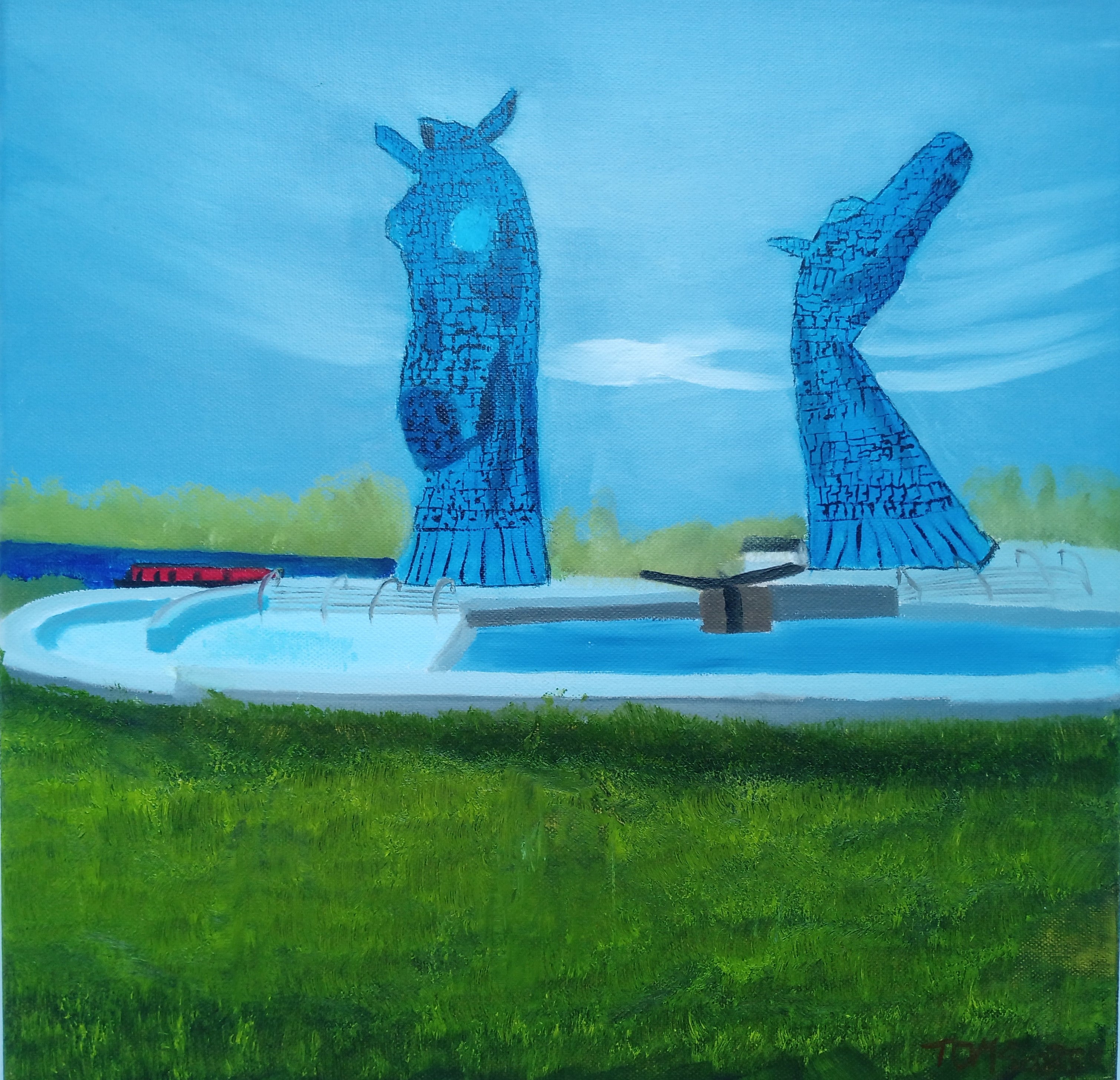 The majestic Falkirk Kelpies Scotland