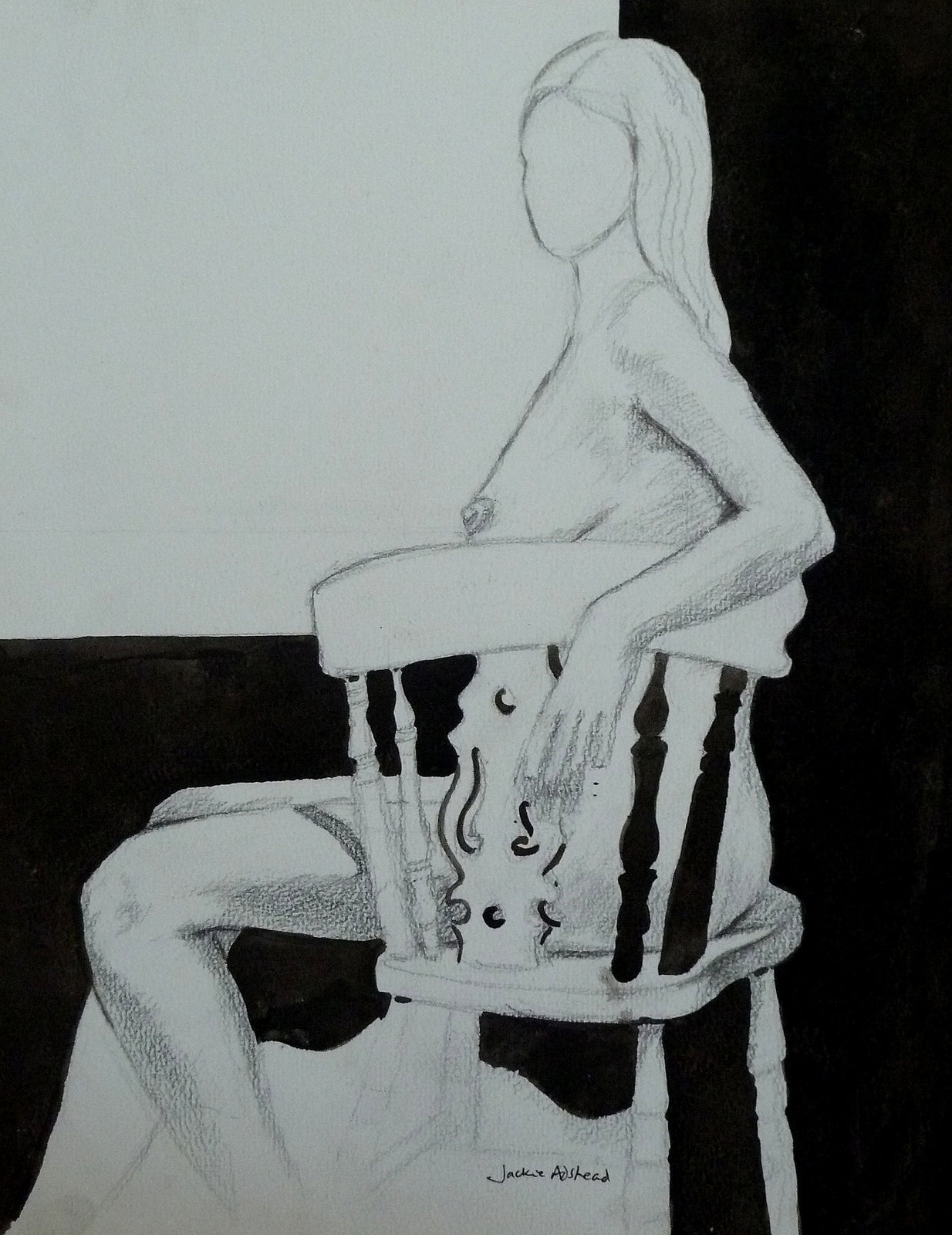 Fiddle back chair