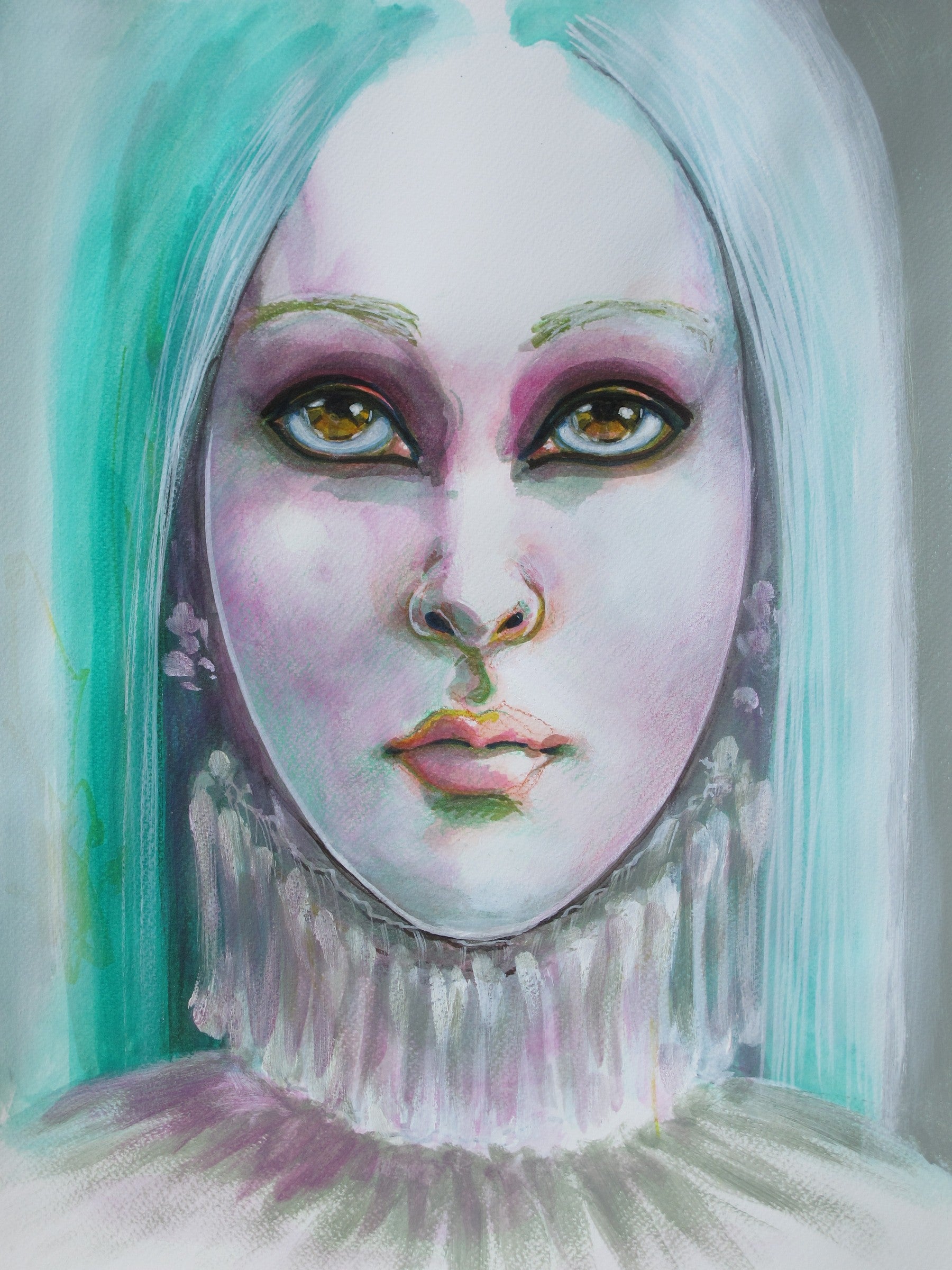 The Girl With Turquoise Hair