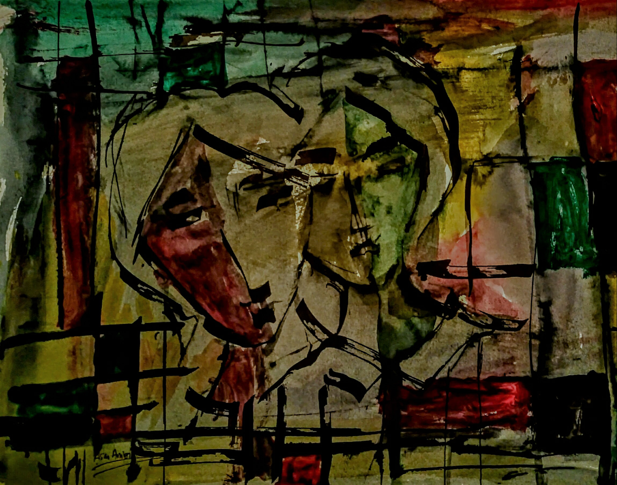 Couple In Abstract 2