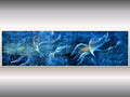 Fliegende Träume - blue abstract in frame
