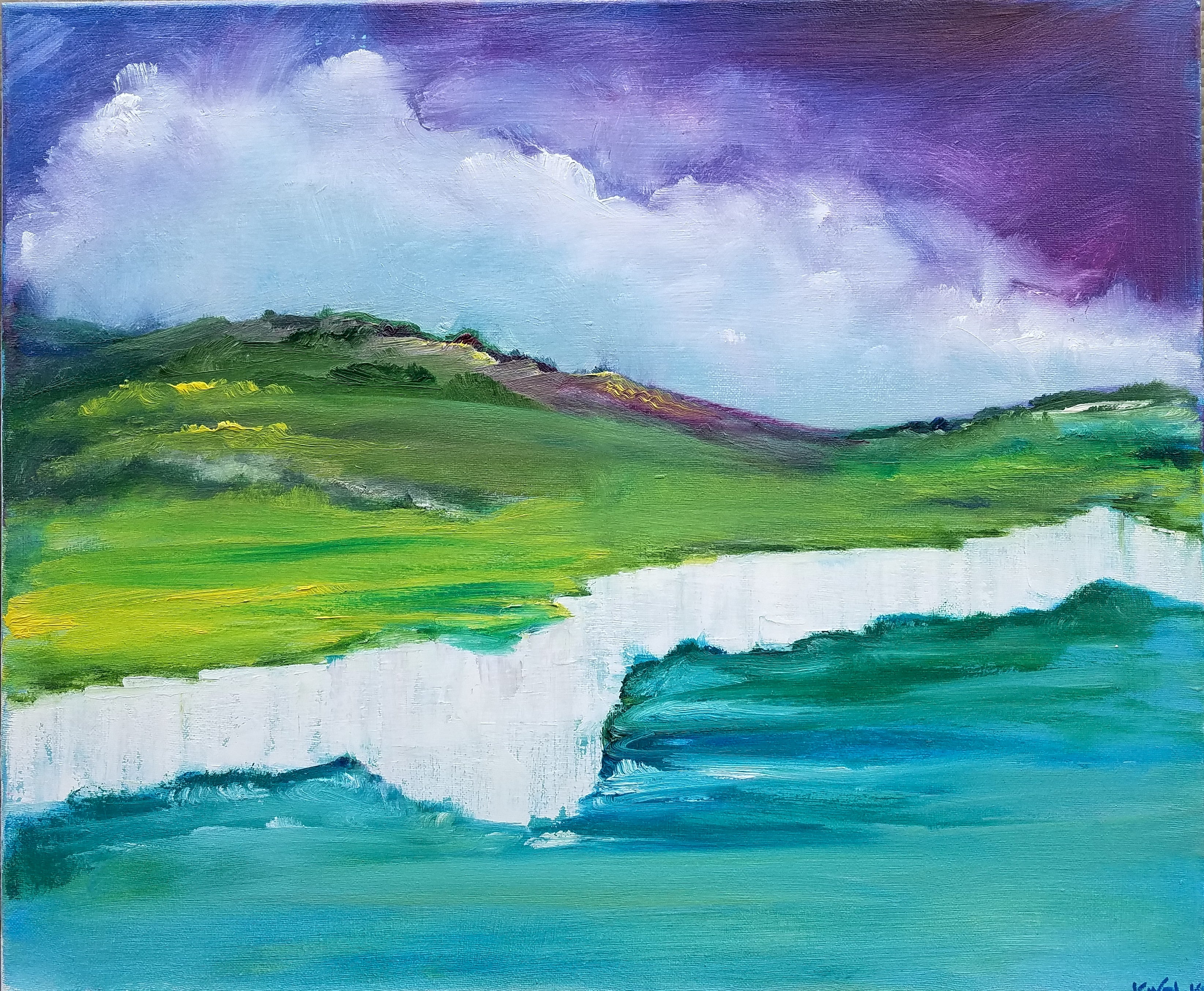 Floating Over The Coastline