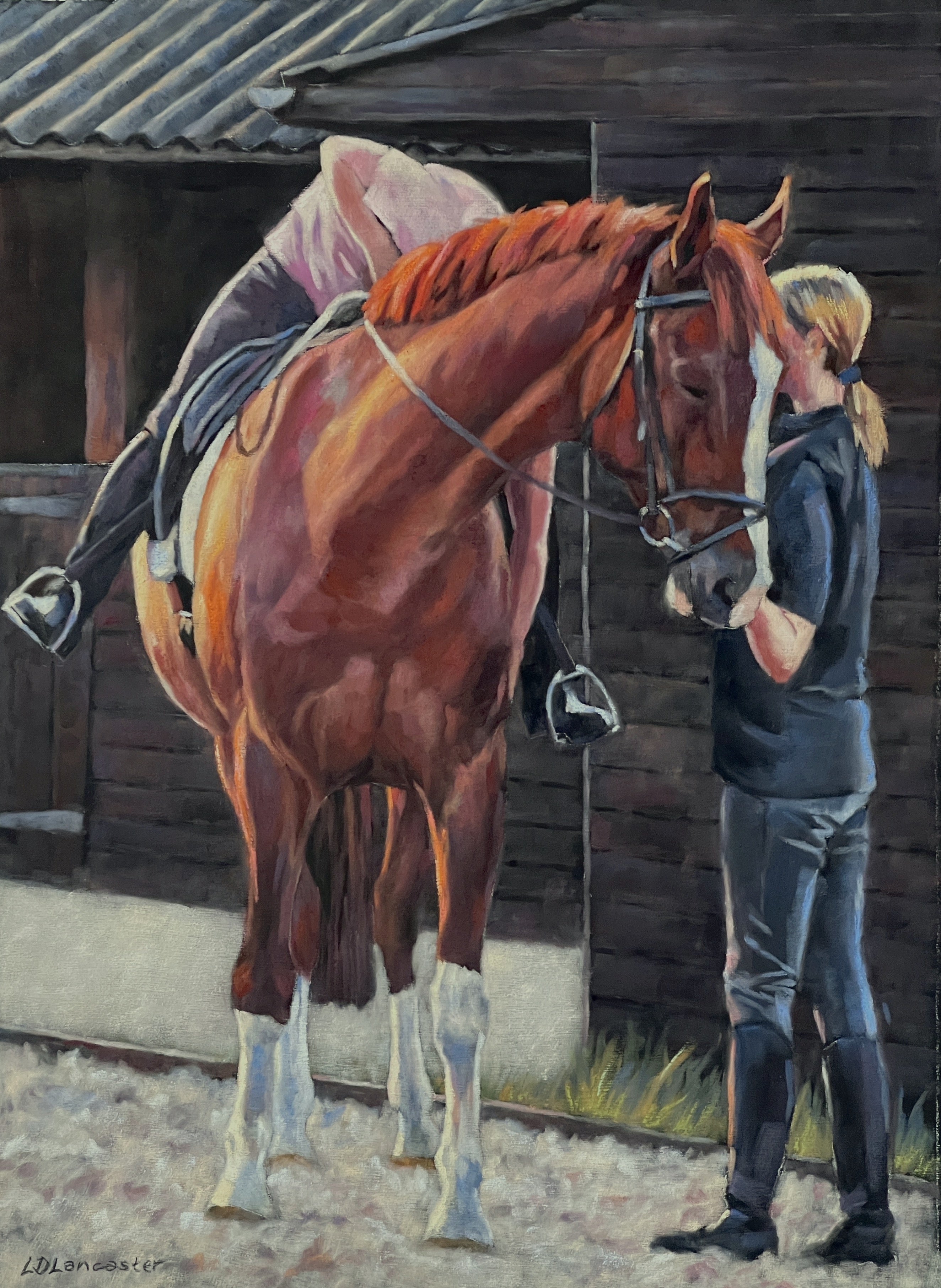 Forty Winks Before Work - Chestnut Horse