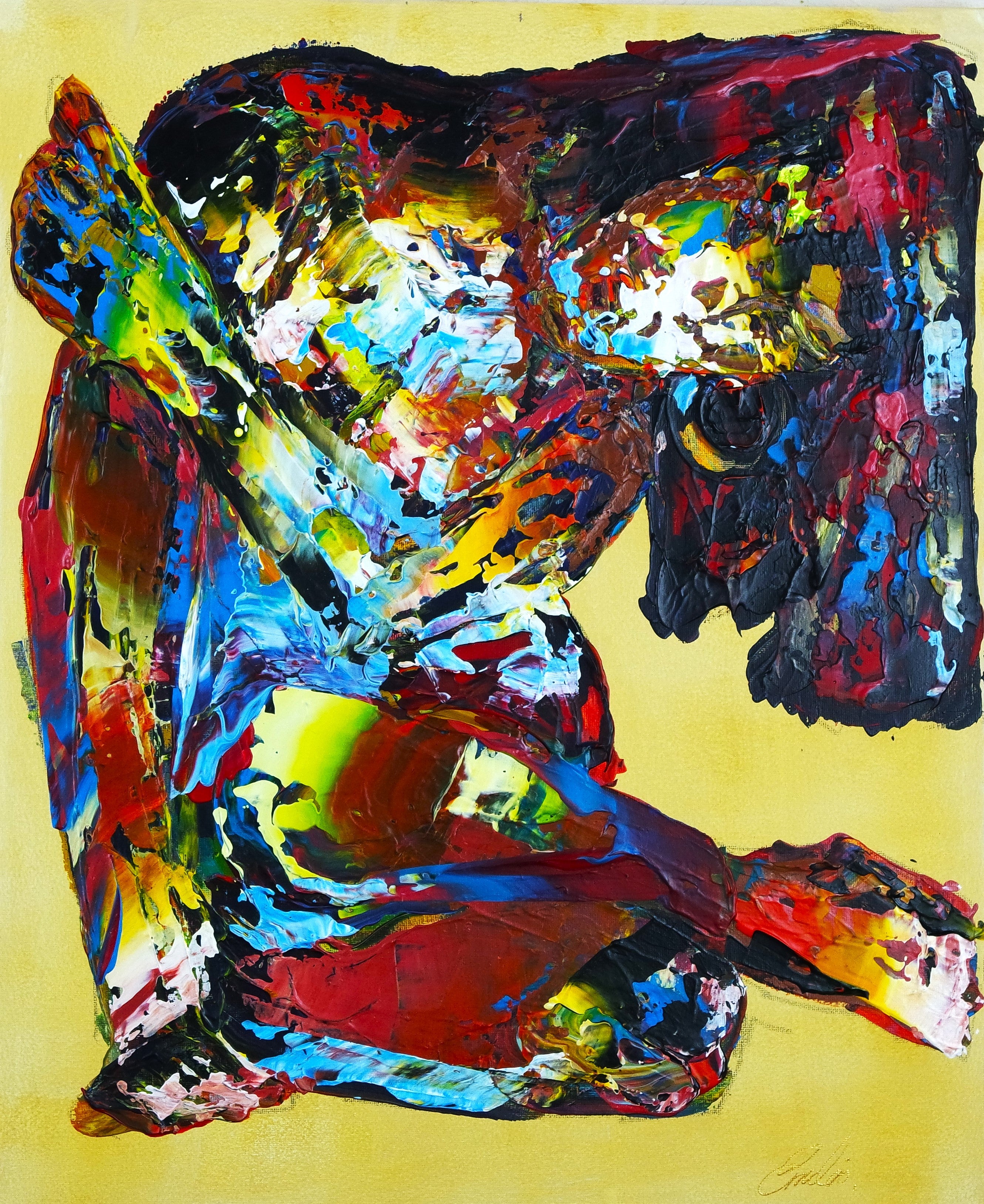 Fragmented Figure Abstract 984