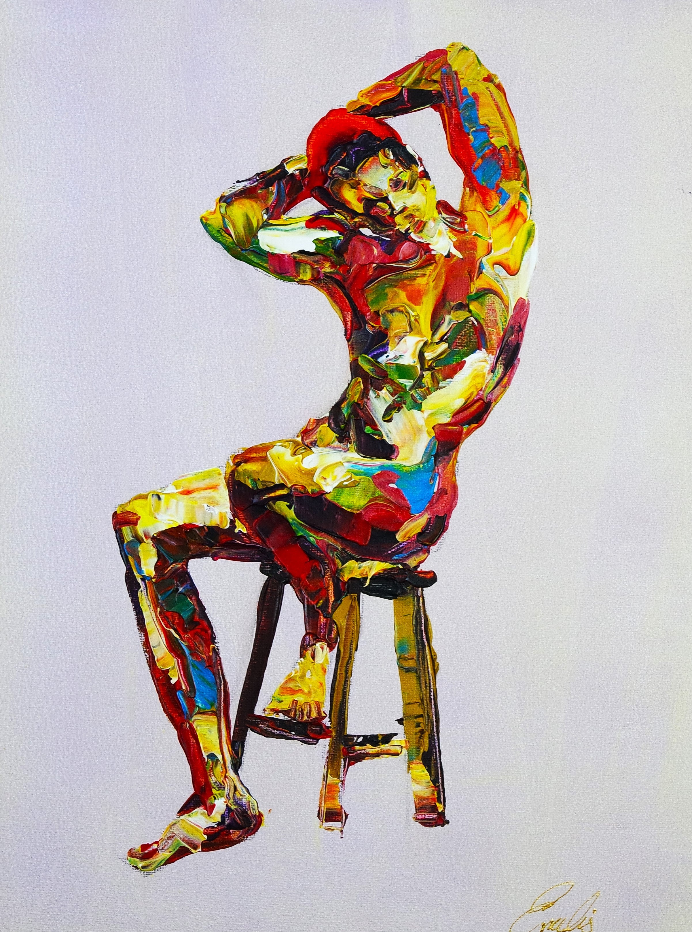 Fragmented Figure Man 976