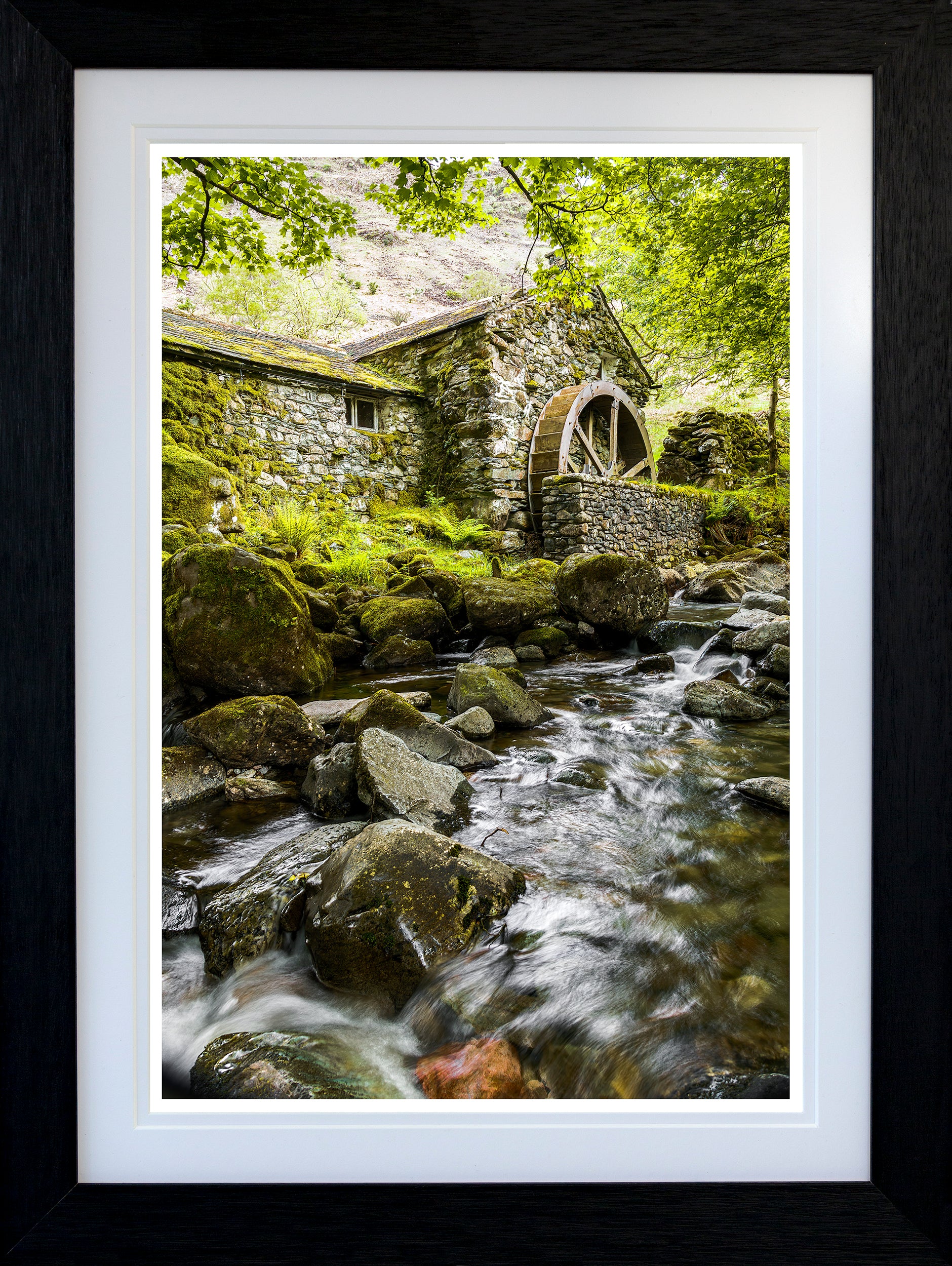 'The Old Borrowdale Watermill' (Portrait Style) - English Lake District