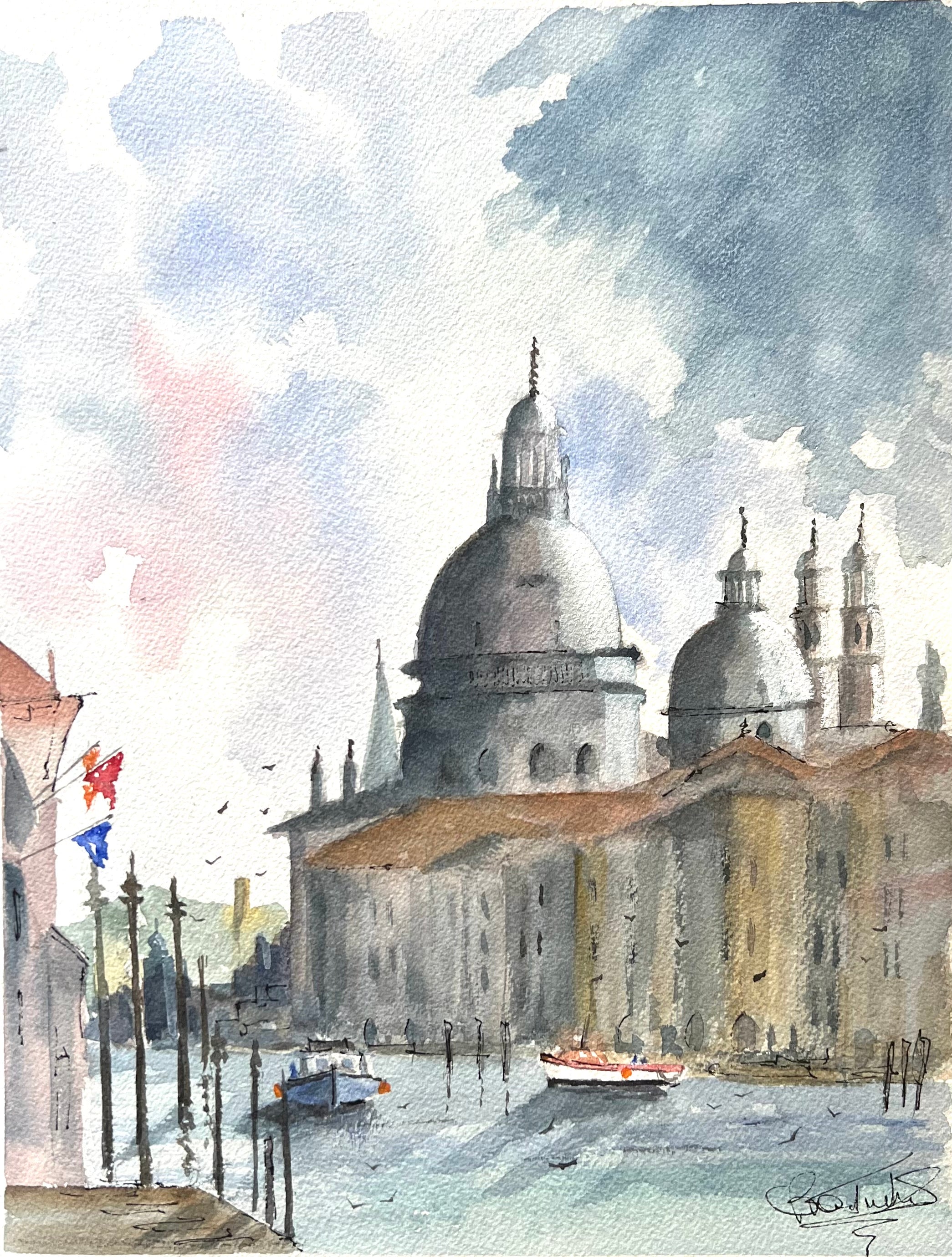 Basilica Santa Maria della Salute from the Academia bridge