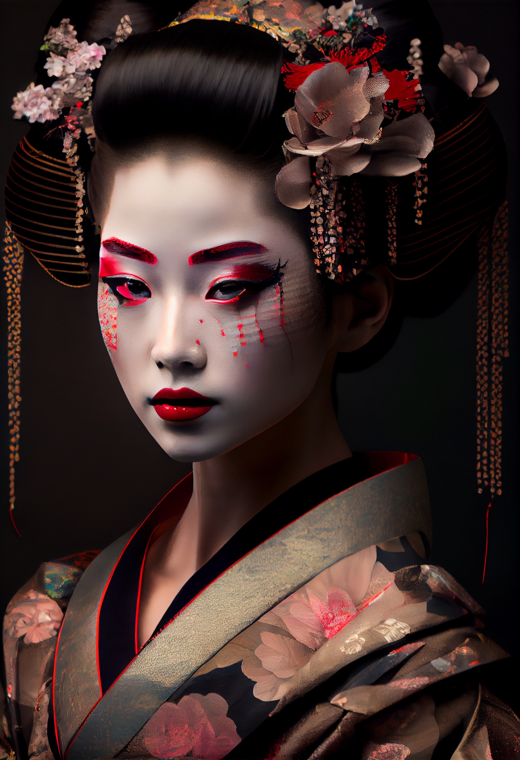 Geisha in Autumn 2
