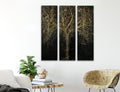 Large Black & Gold Wall sculpture - tree