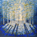 Golden Blue Forest Light