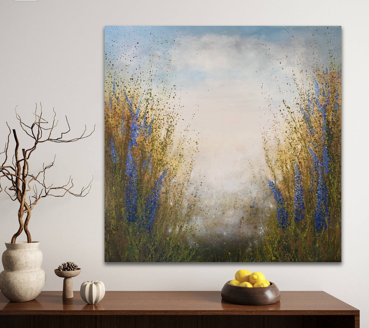 Grace Salvia Misty Landscape I Large