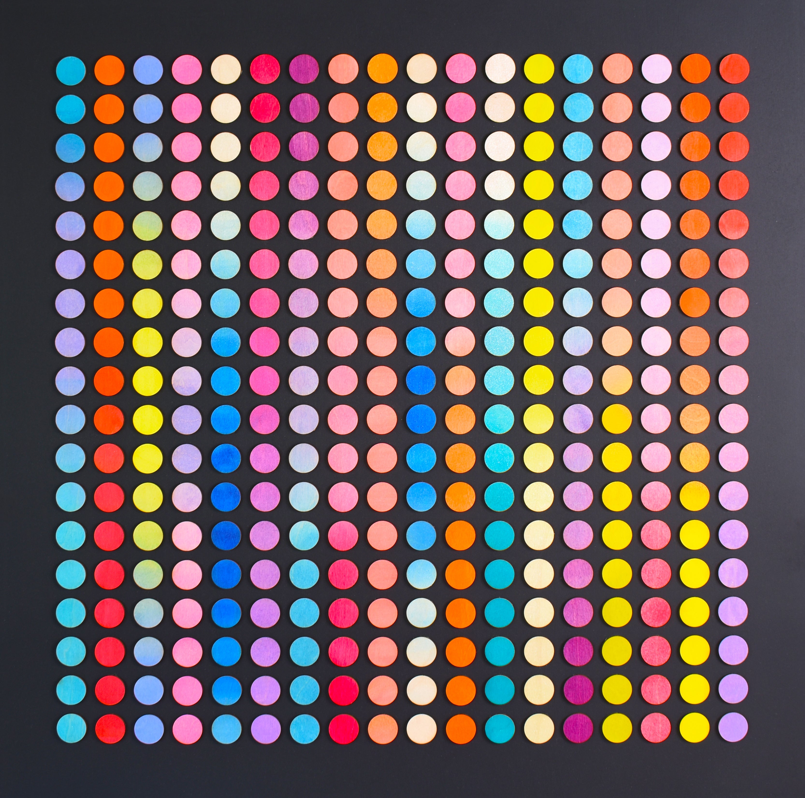Ombre dots Black