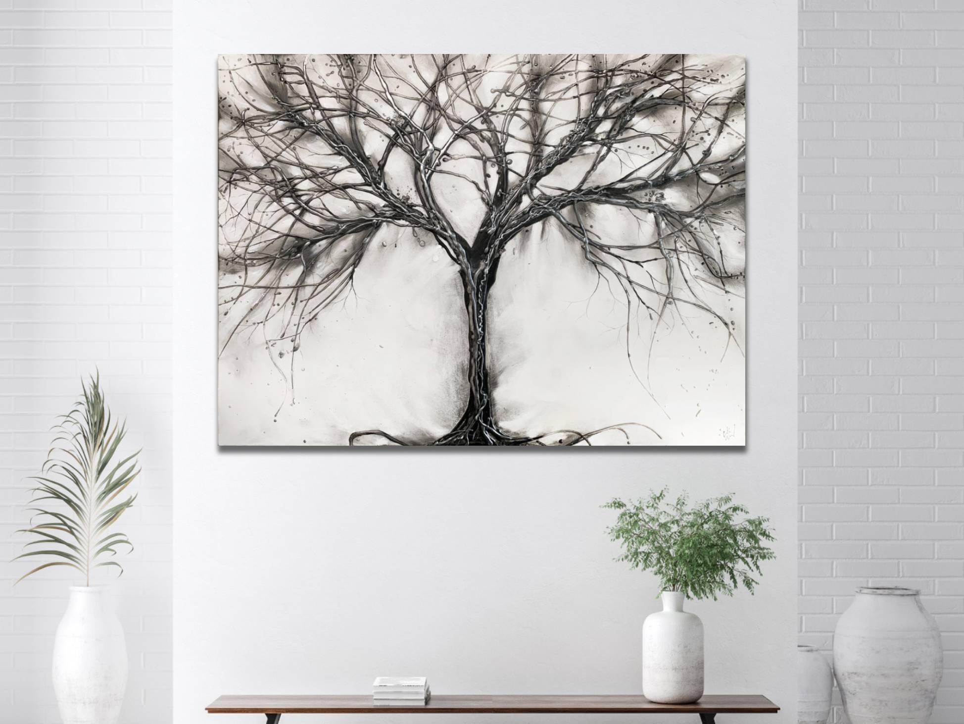 Grey Silver Metallics Tree