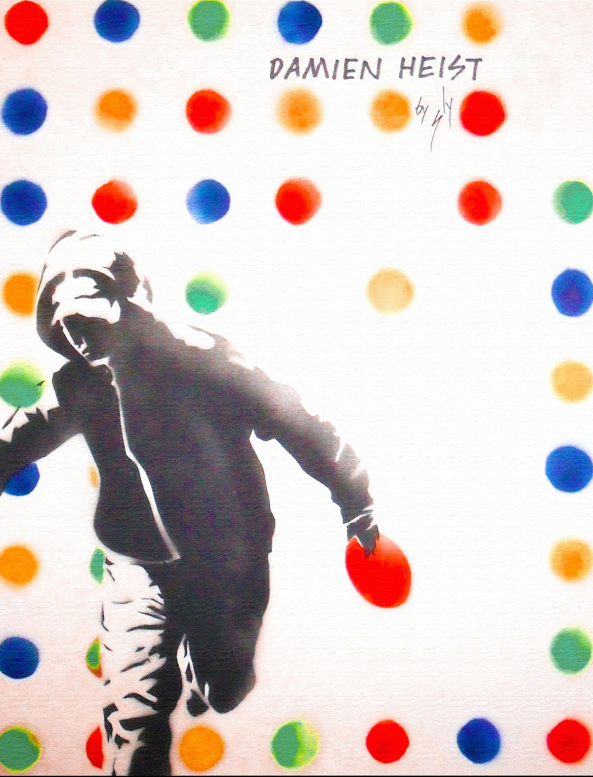 Damien Heist (on canvas).