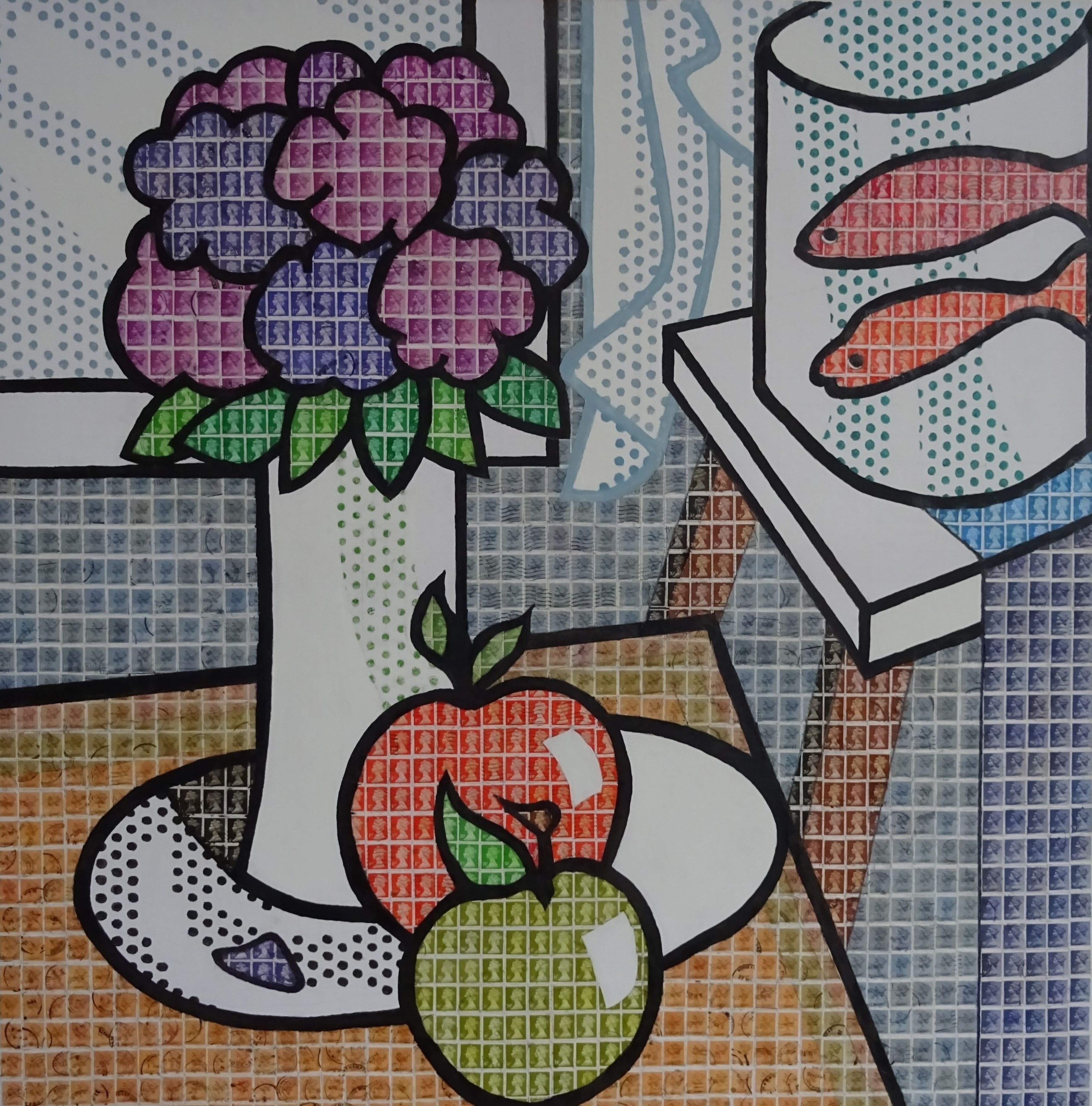 Homage to Lichtenstein 1 – Still Life with Goldfish