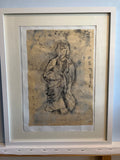 Asian Monk Monoprint