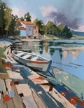 Sailboat on the lake.