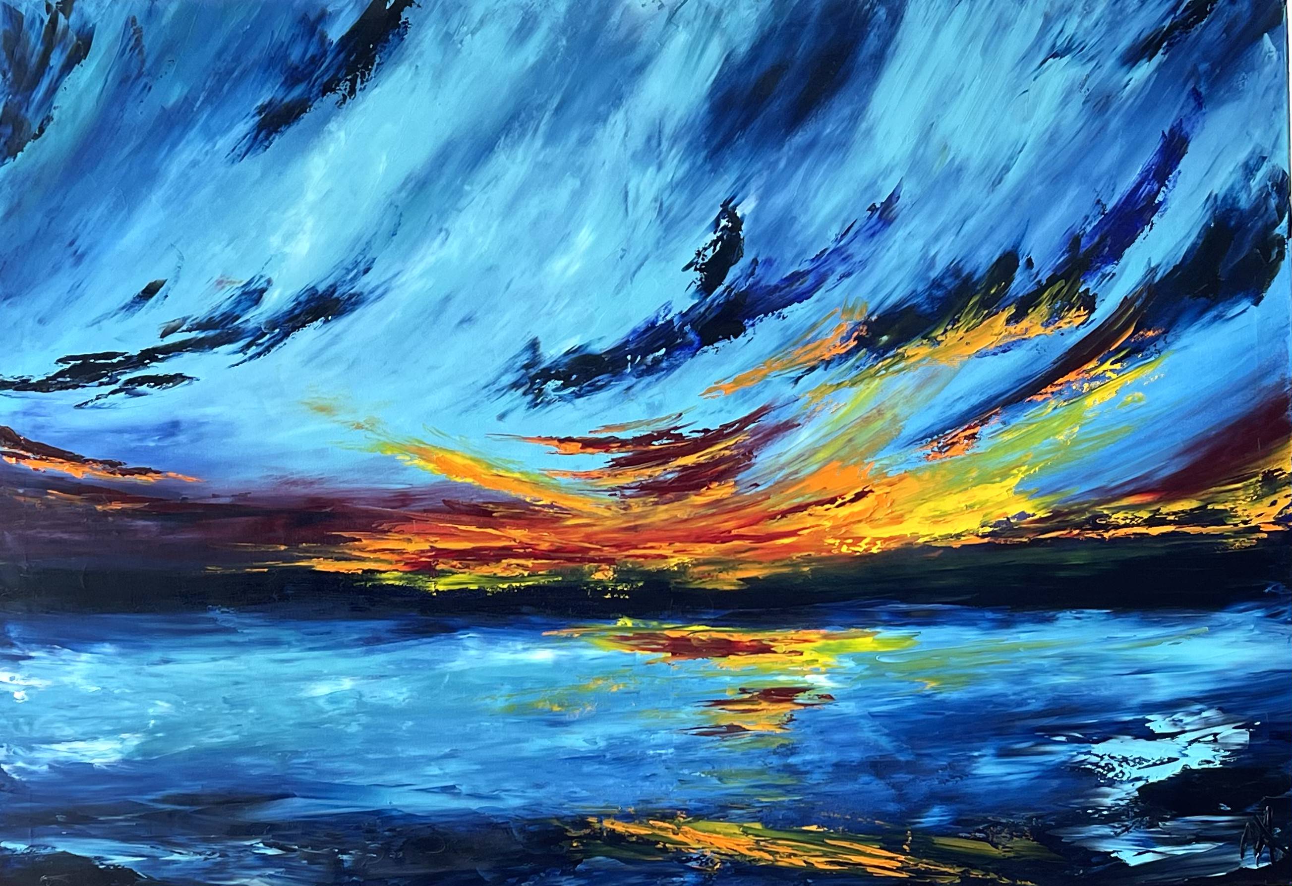 Turquoise sunset