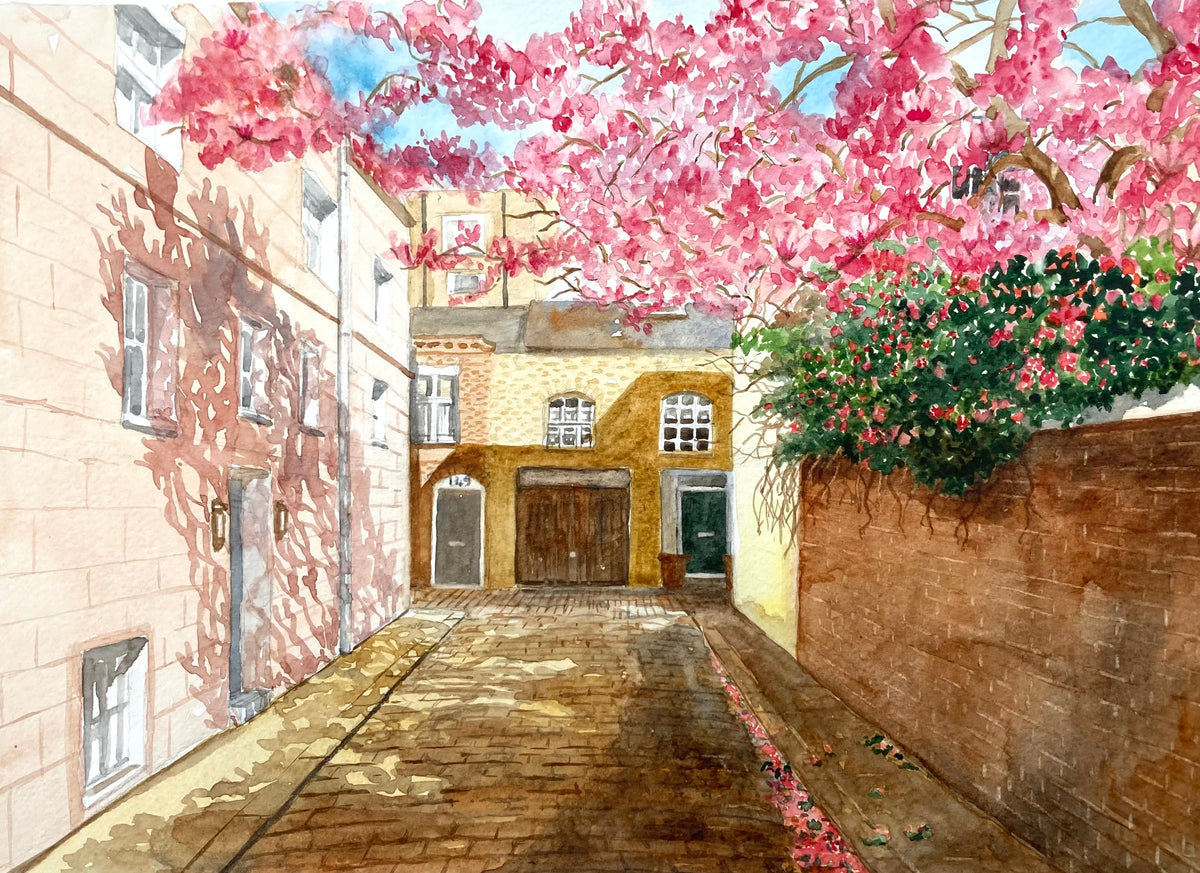 MARYLEBONE MEWS IN SPRING