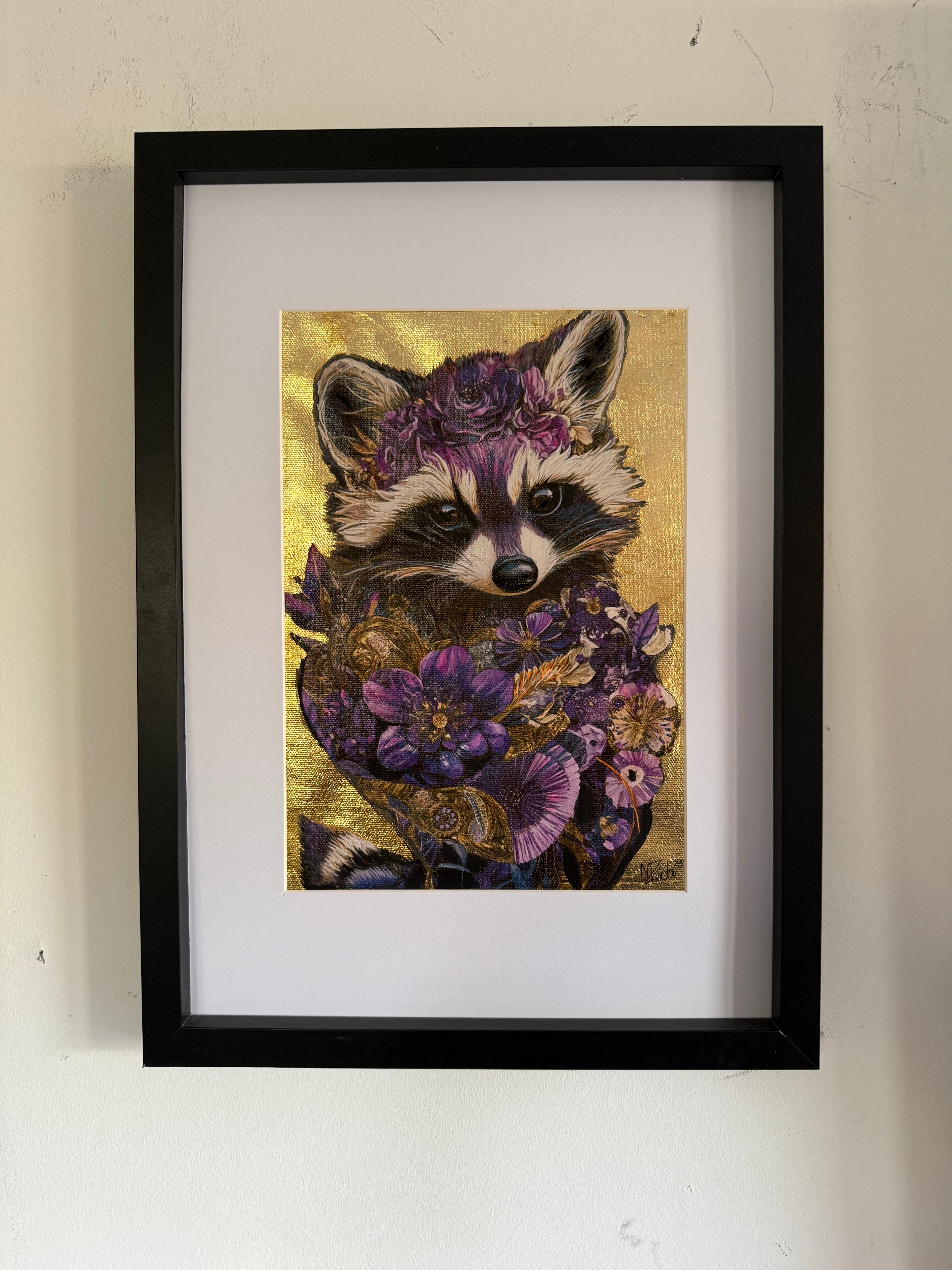“The Floral Raccoon”