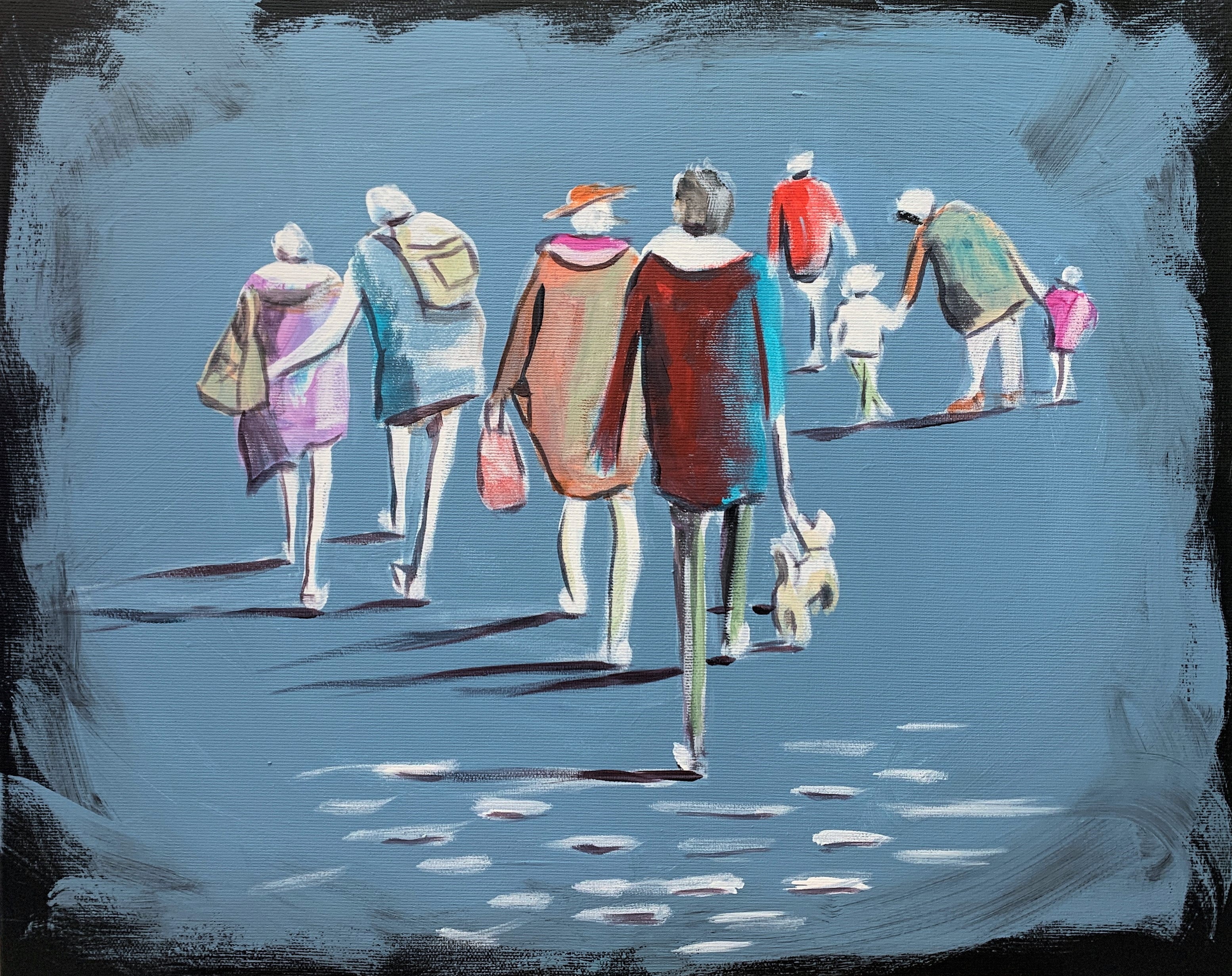 People in a city