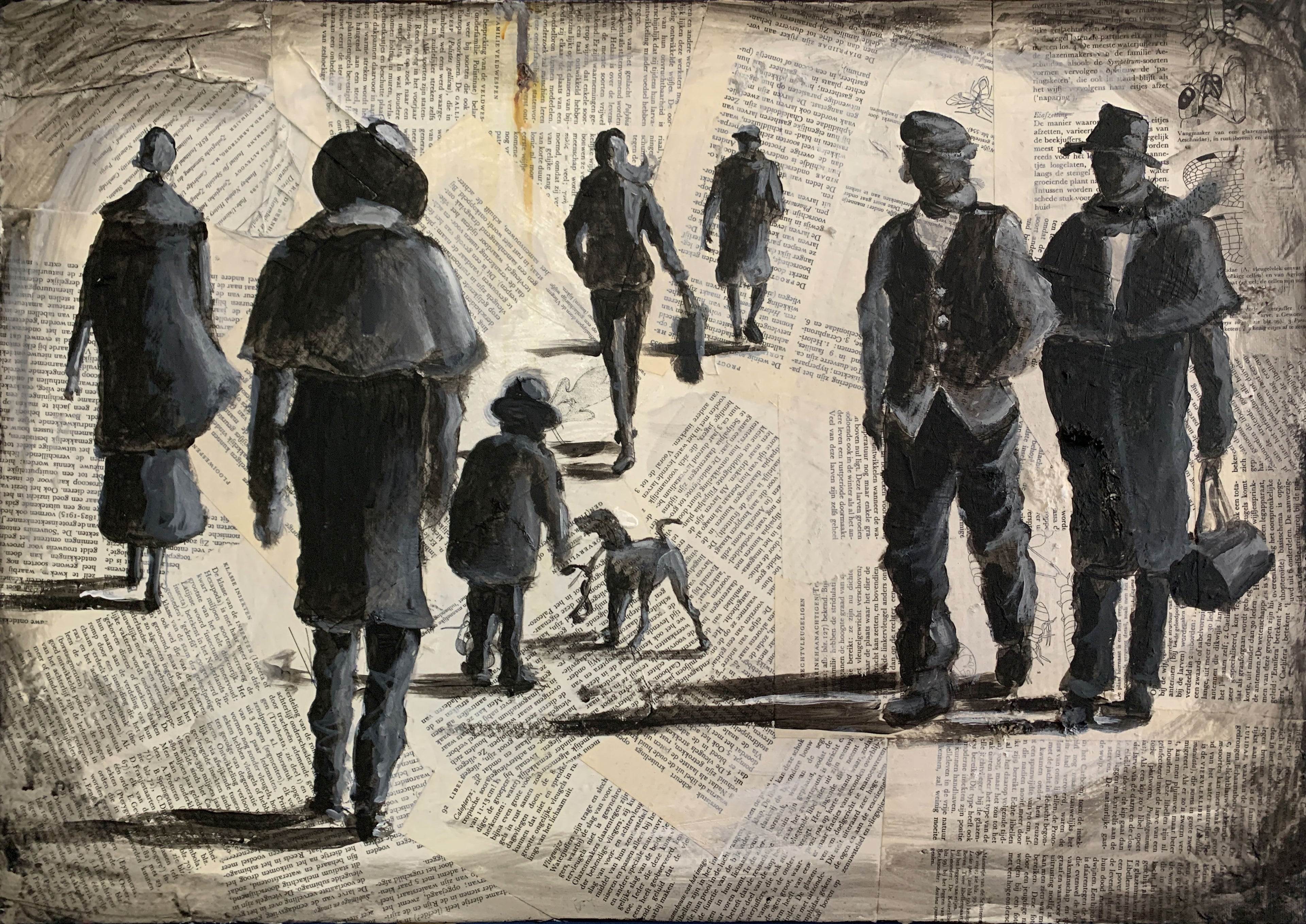 People in a city