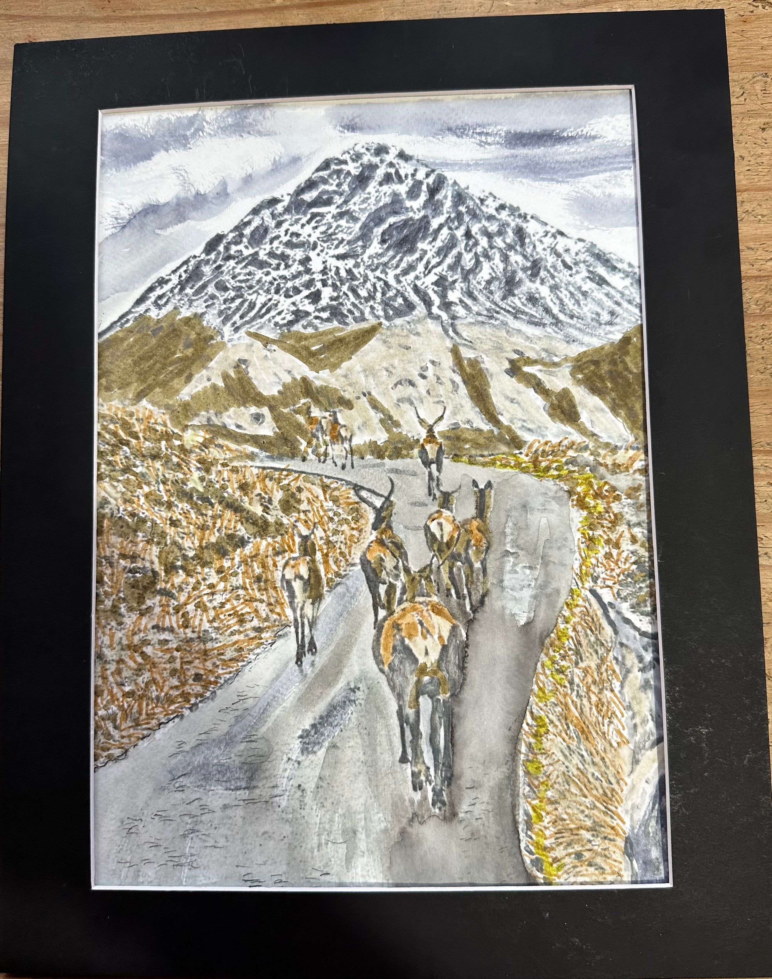 Herd of stags on a ramble  Ben Nevis