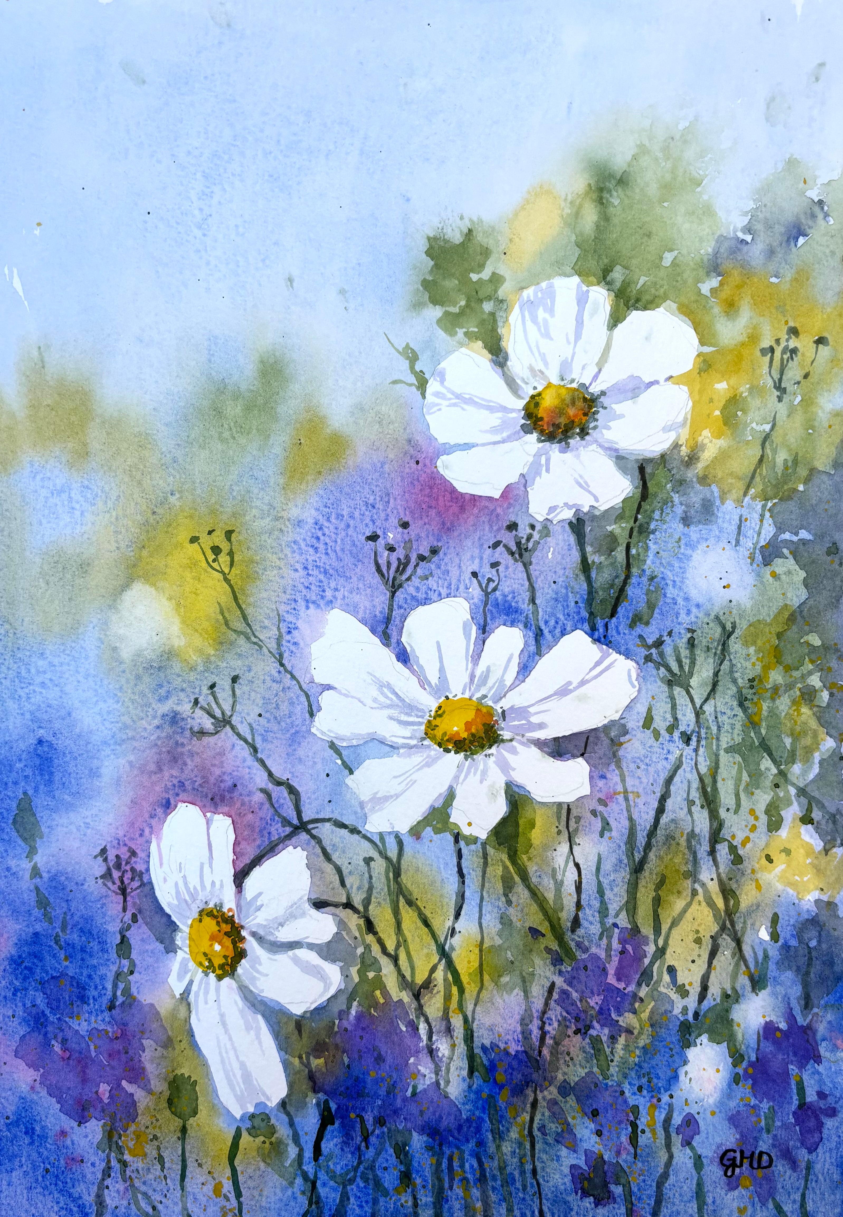 3 WHITE FLOWERS