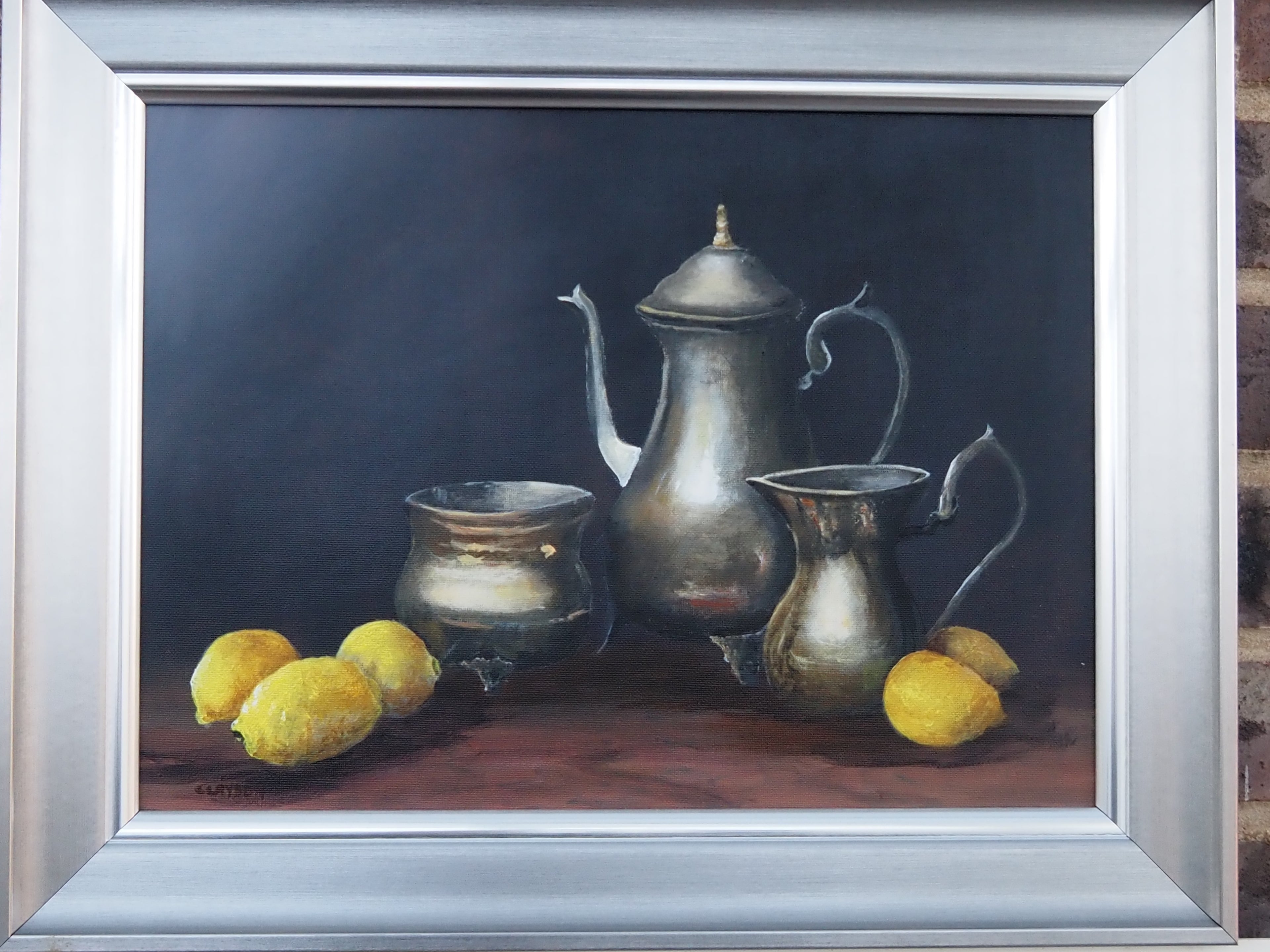 Silver set & lemons