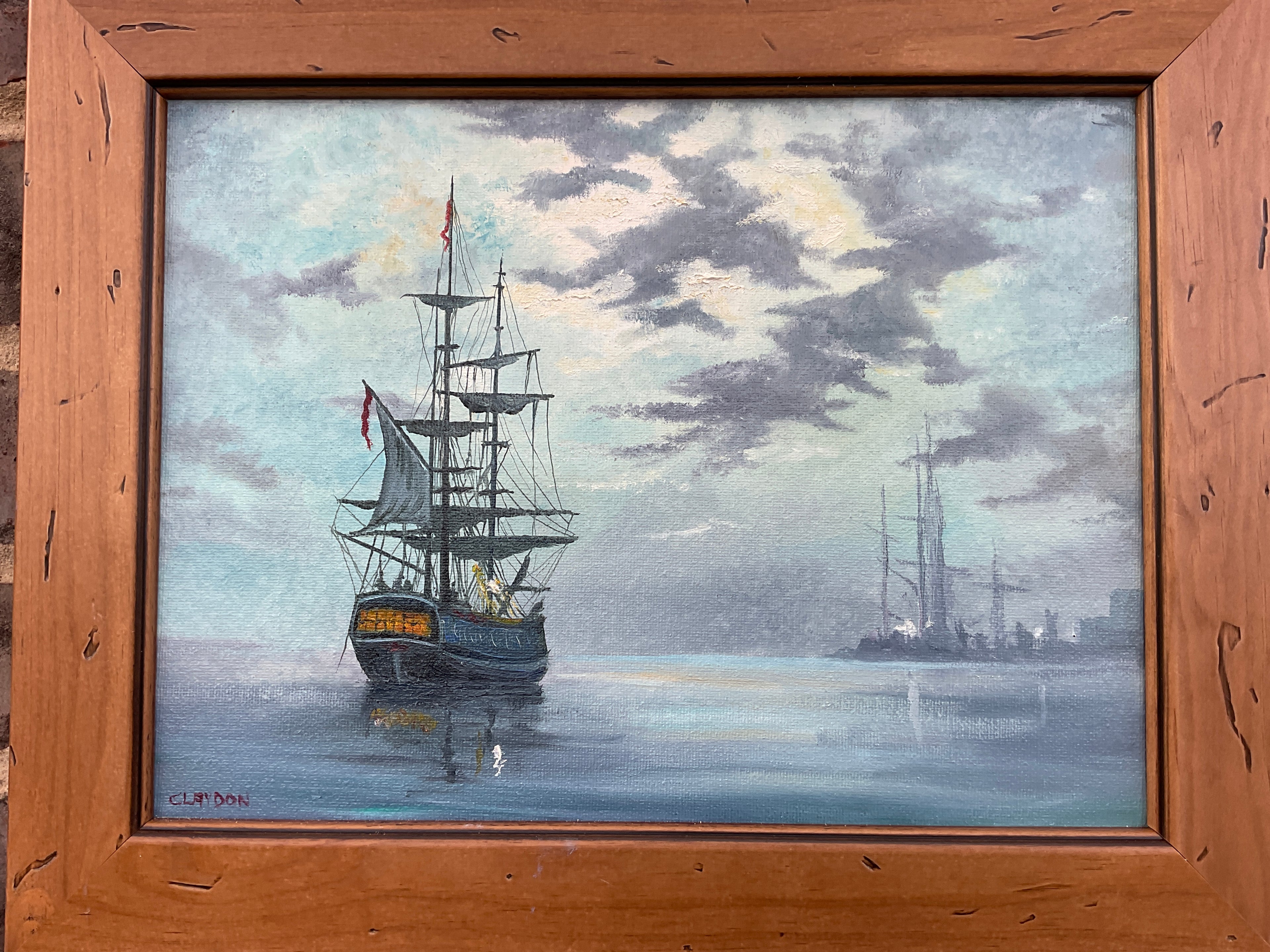 Galleons at anchor