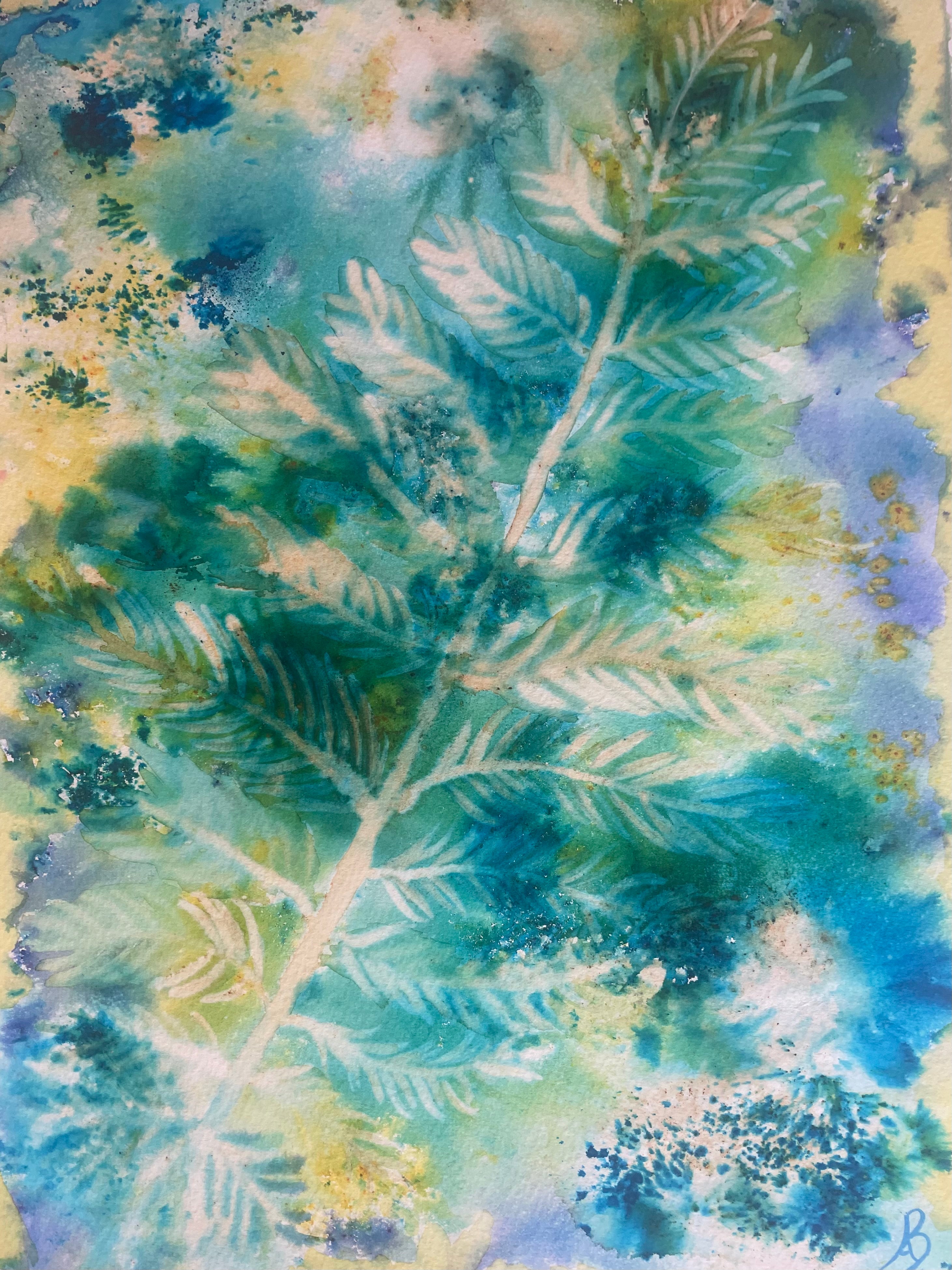 A Simple Fern Shining in the Sunlight