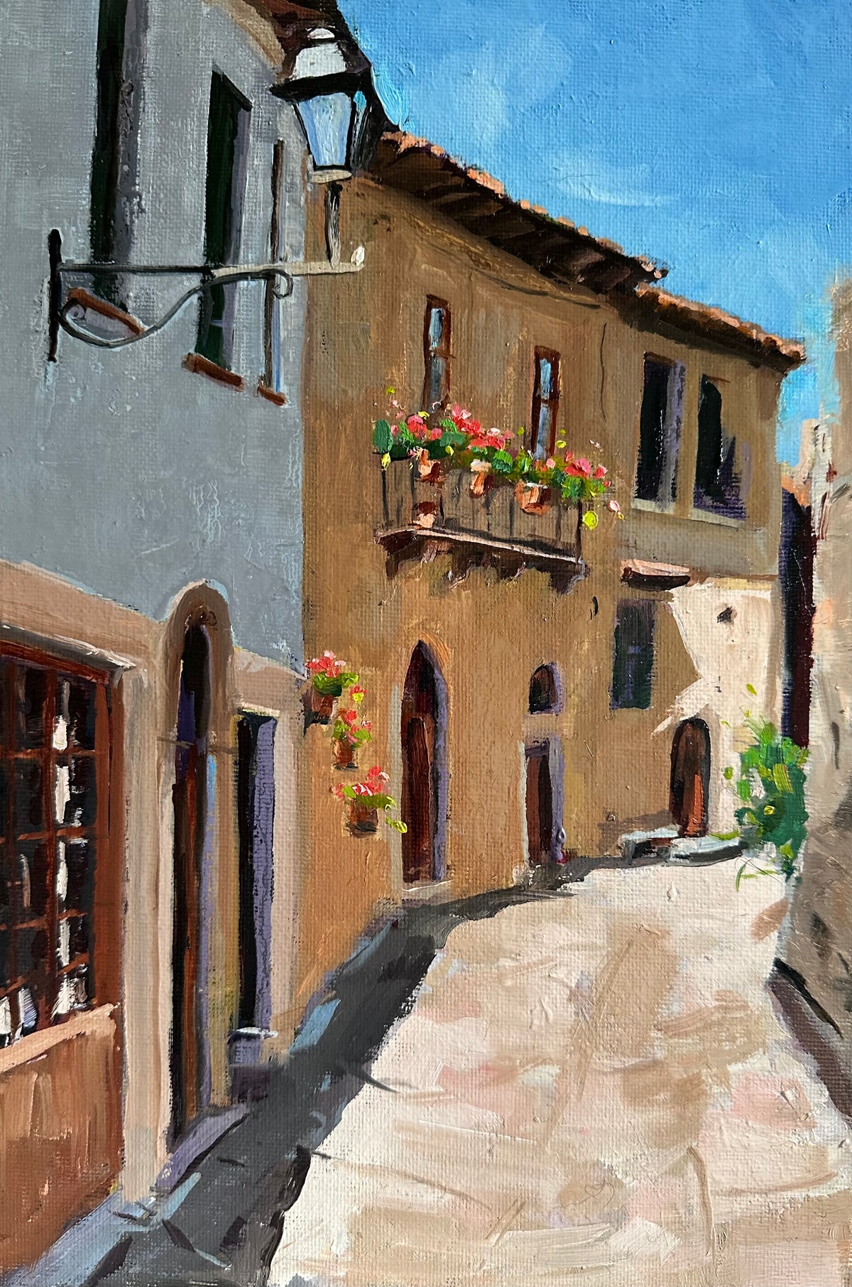 Tuscan village street