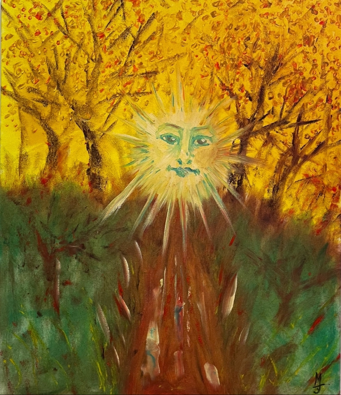Sun in the woods