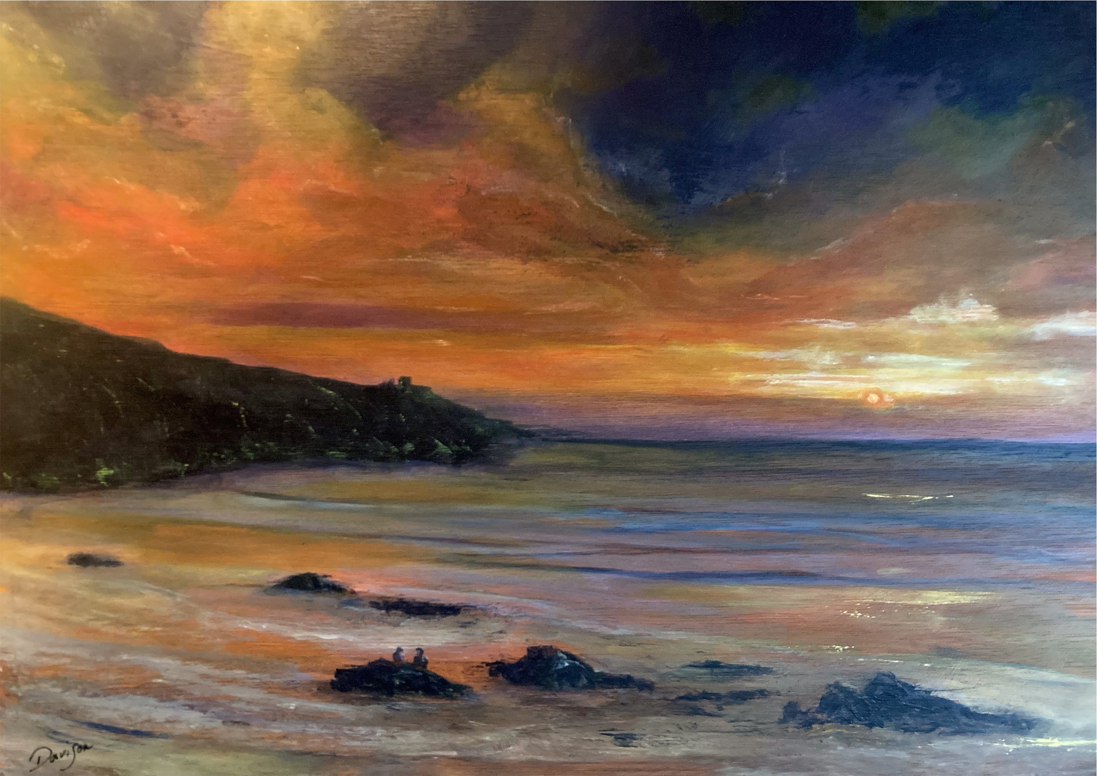 St Ives Sunset - Cornish Coastal Original Painting