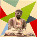 Abstract set of 5 with Buddha