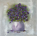 Vase with Violets