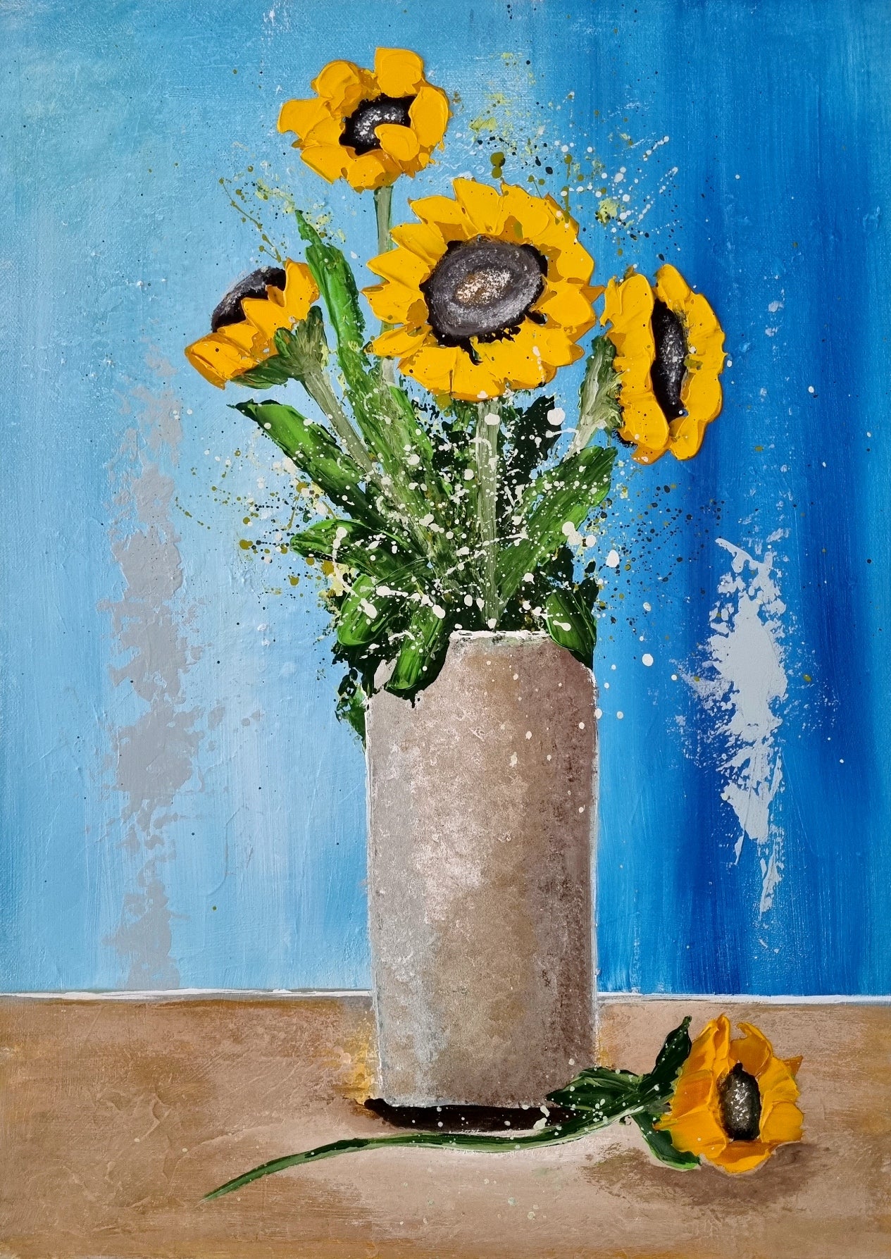 Sunflowers in a Vase