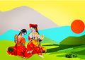 Krishna by sunset