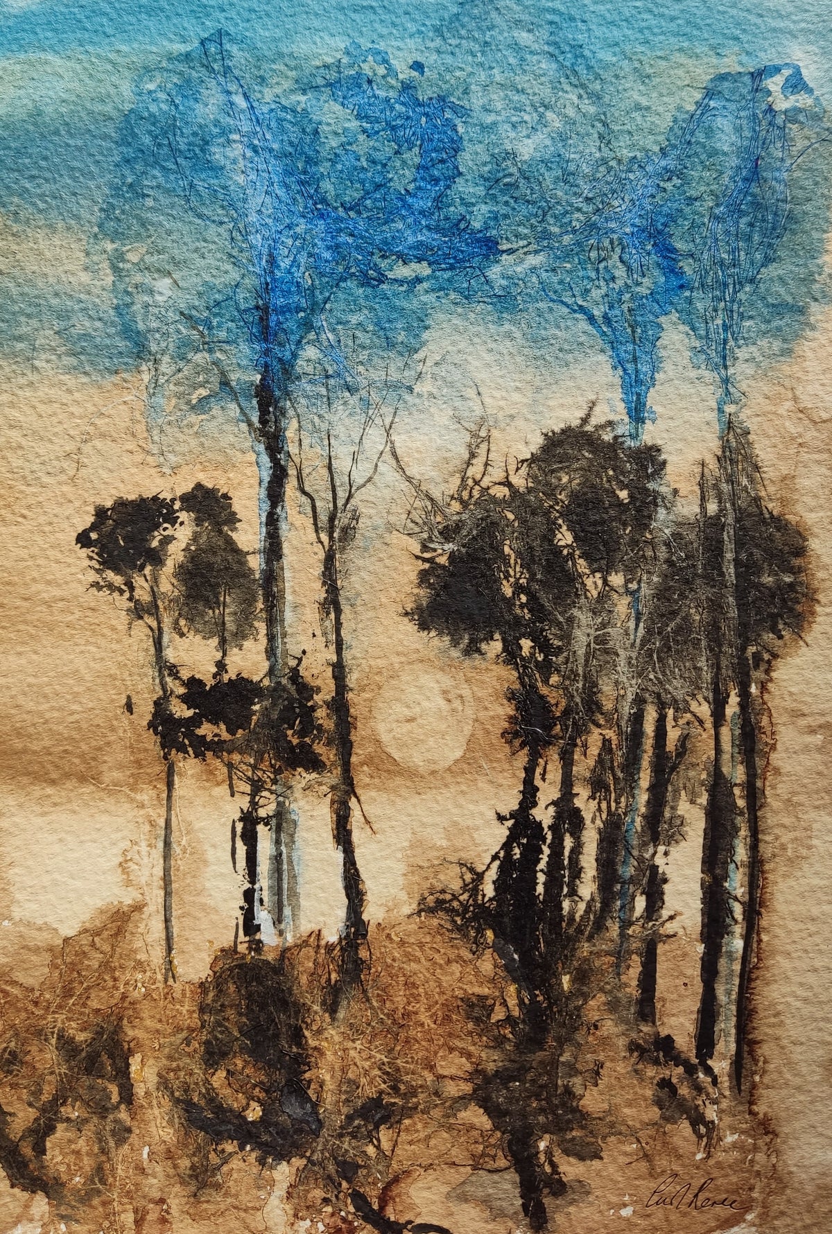 The blue trees