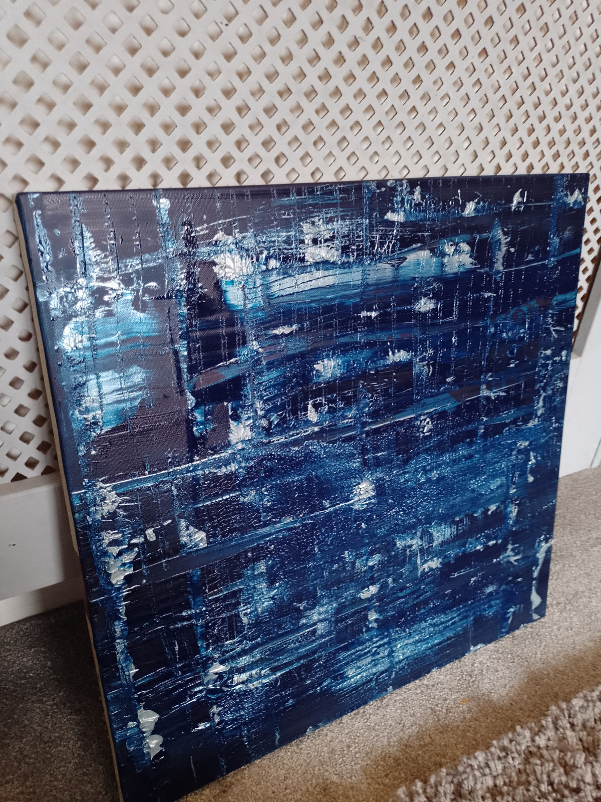 "Ozone" abstract art on canvas.
