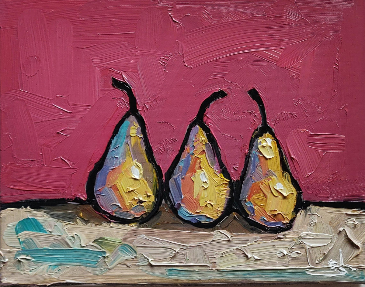 Three Yellow Pears