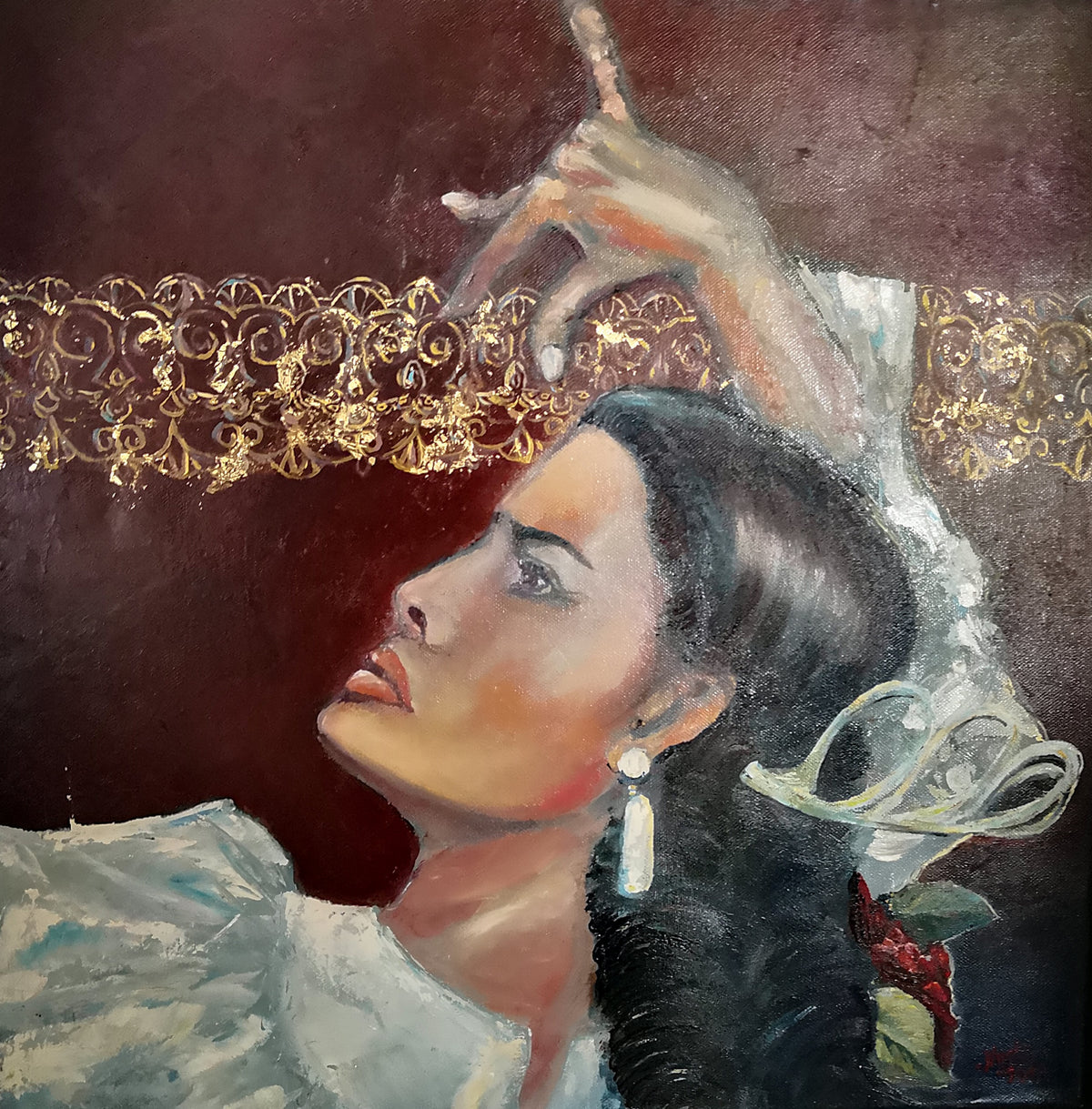 Woman Dancing Flamenco
