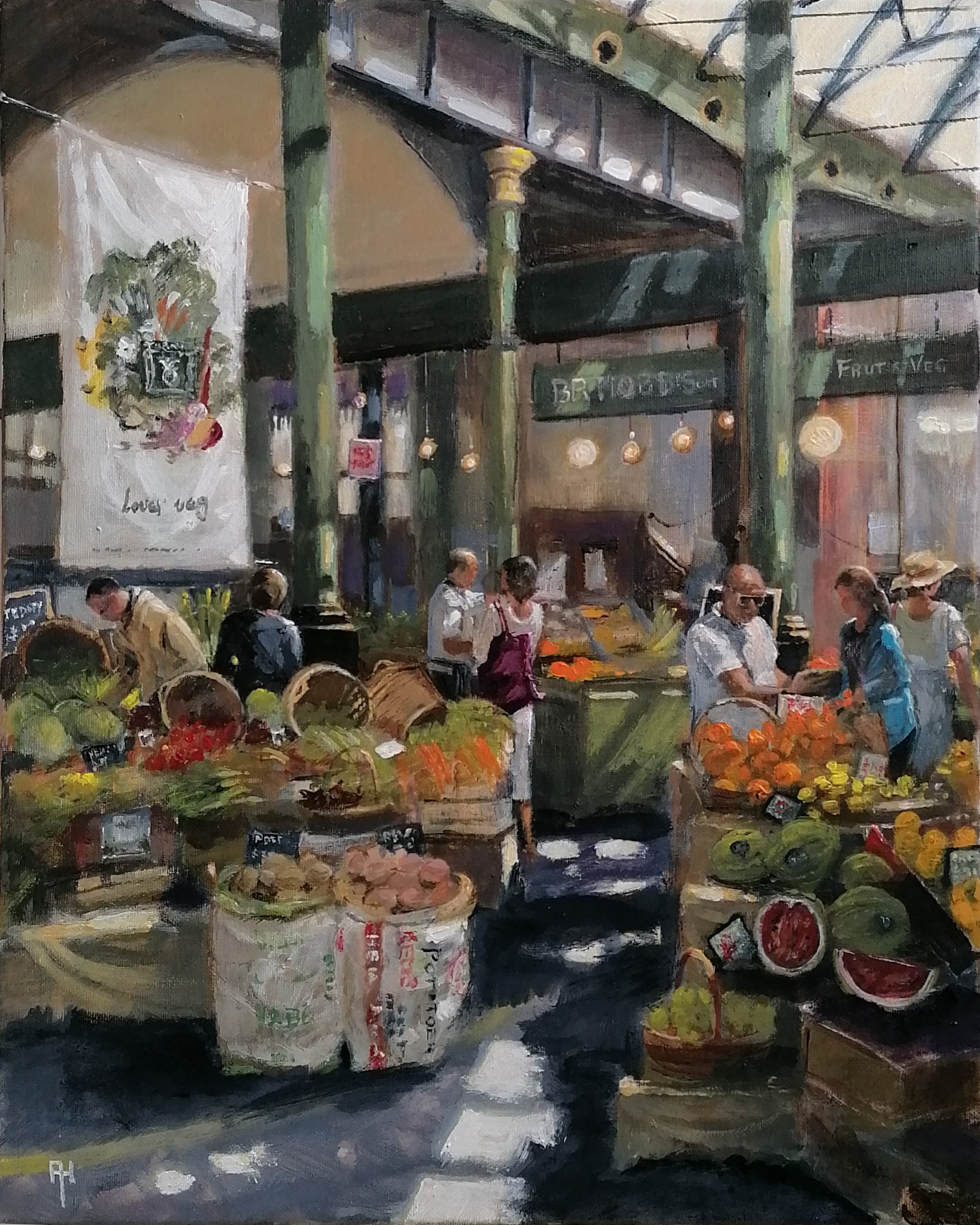 Borough Market on a sunny day, London