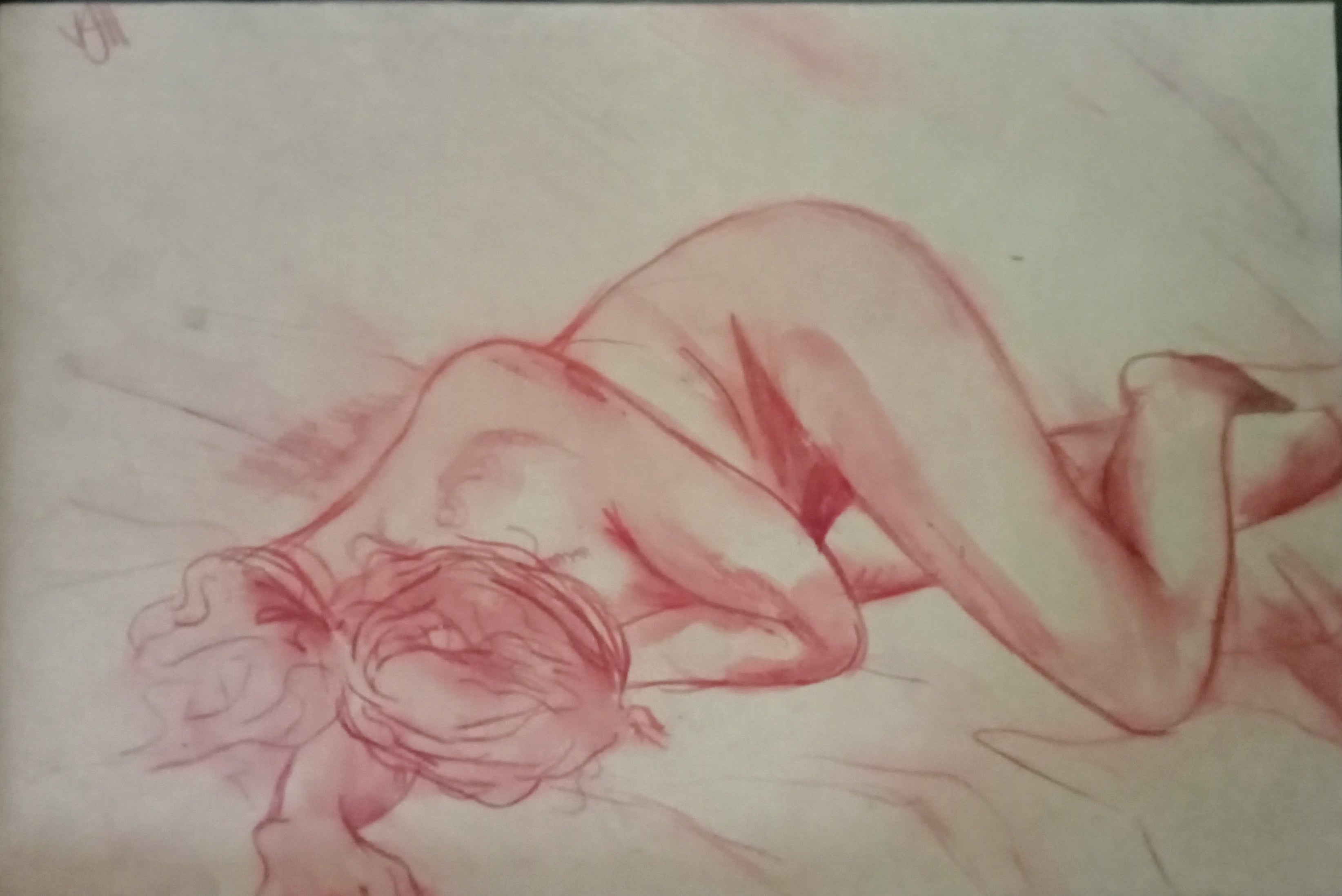 Nude reclining