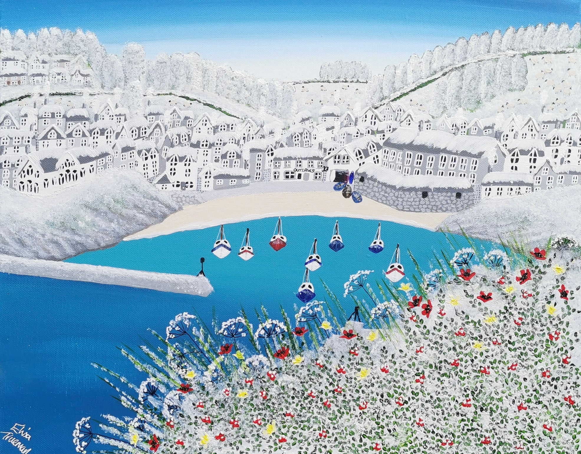 Snow Kissed Shores