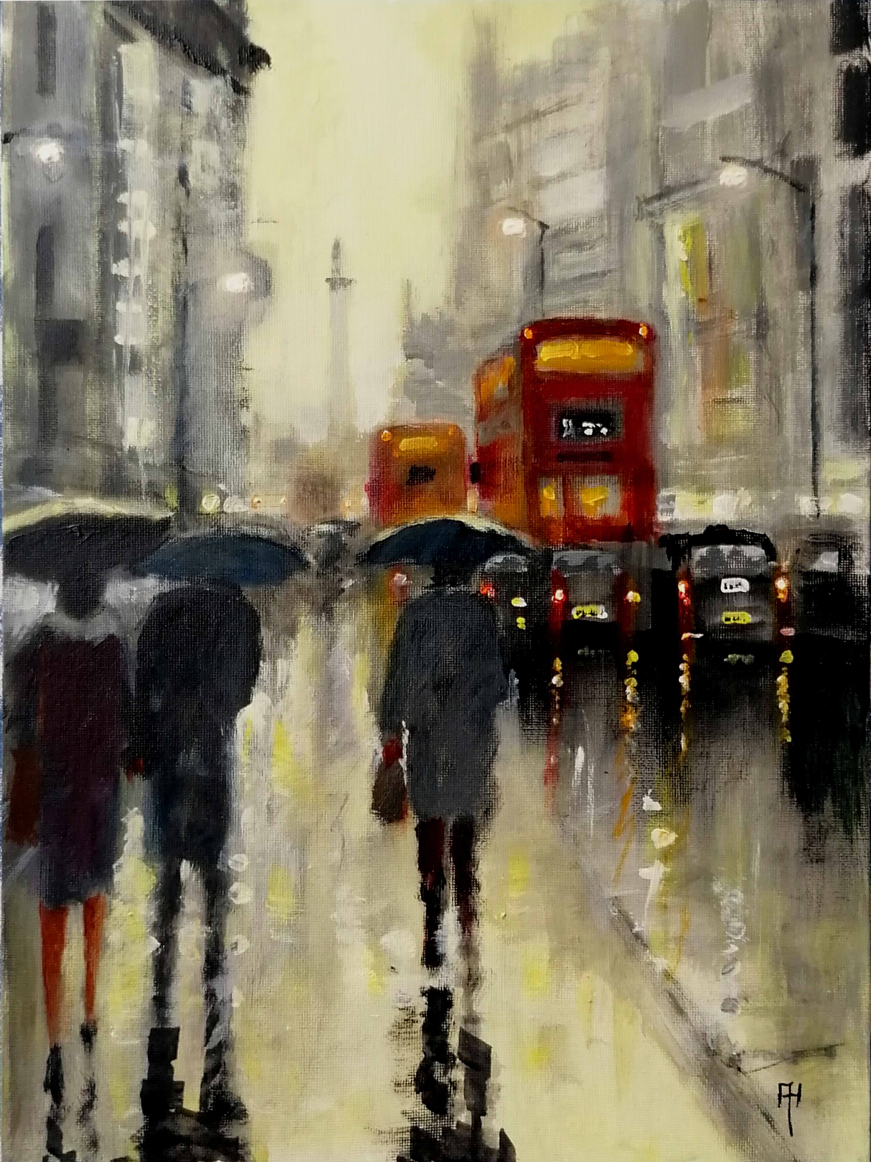 A rainy day in London