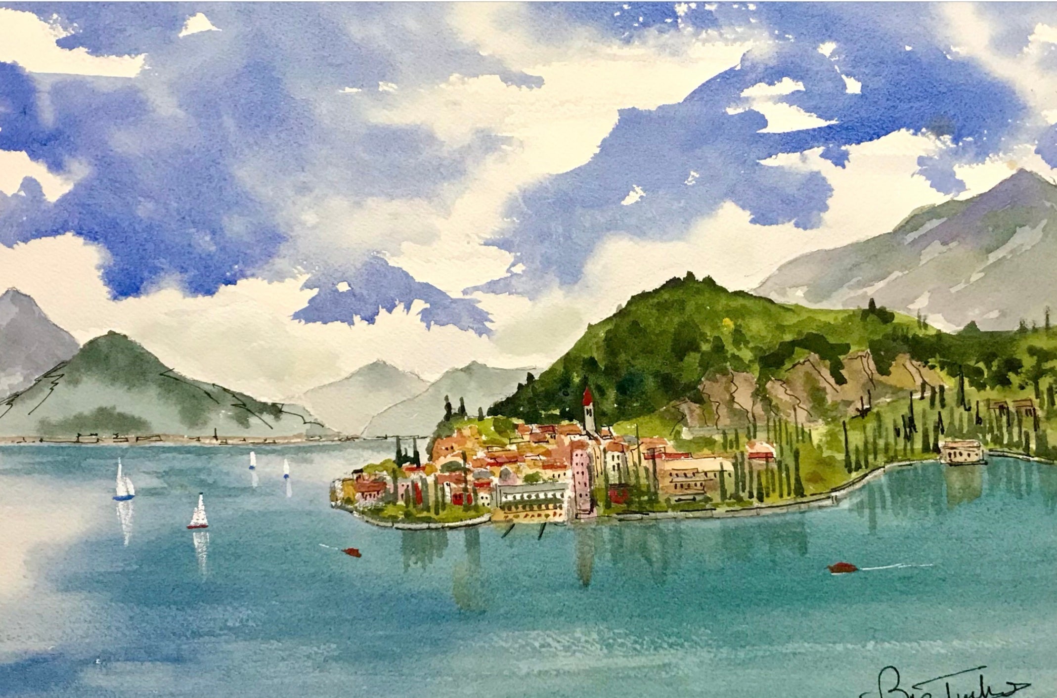 Across Lake Como to Varenna from Bellagio