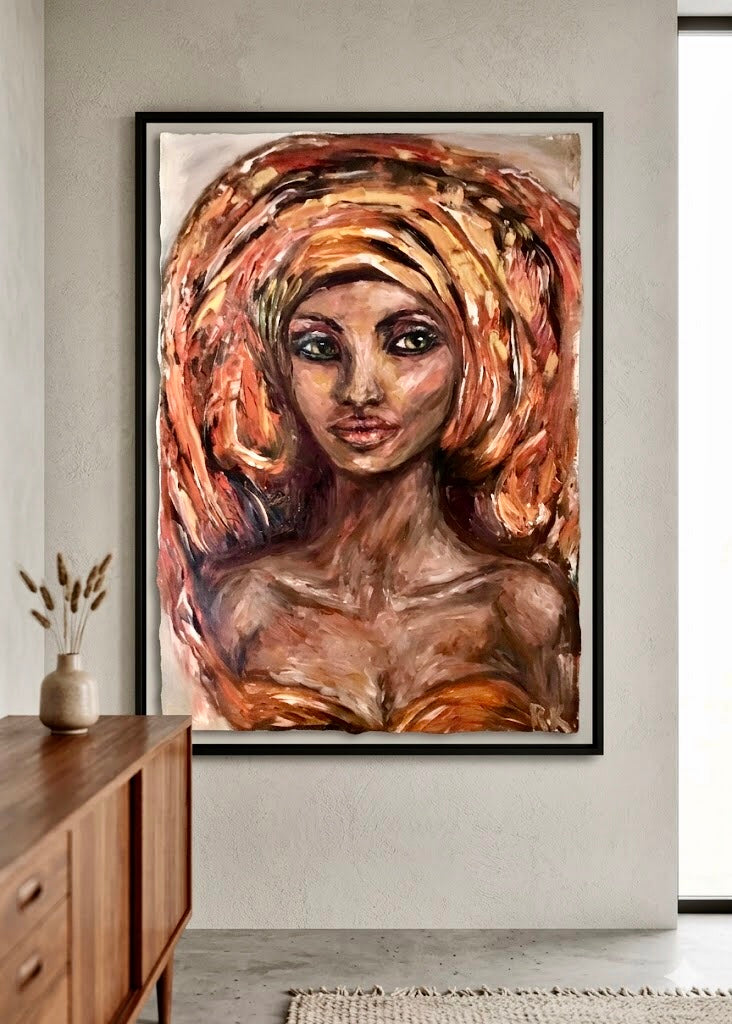 The Woman Who Reigns Original Oil Painting | 50 × 70 cm