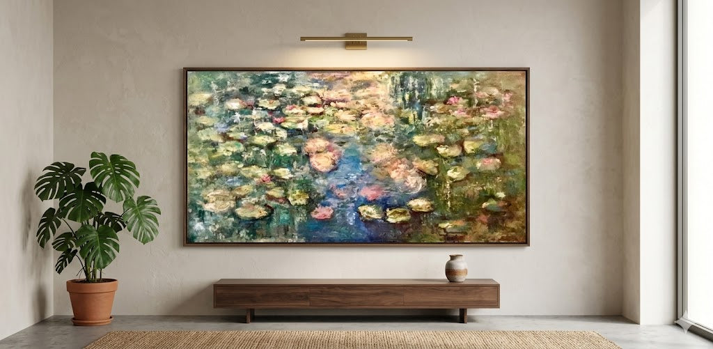 Water Field - Original Oil Painting | 60 × 120 cm